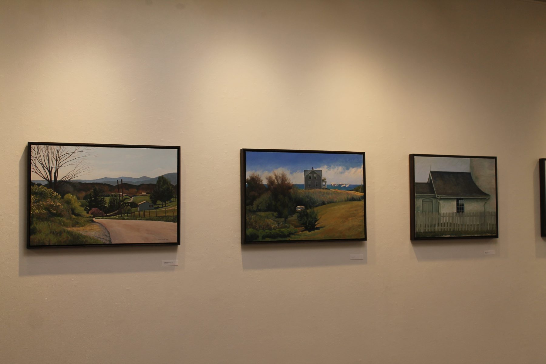 Three paintings on display at Circumstantial Light