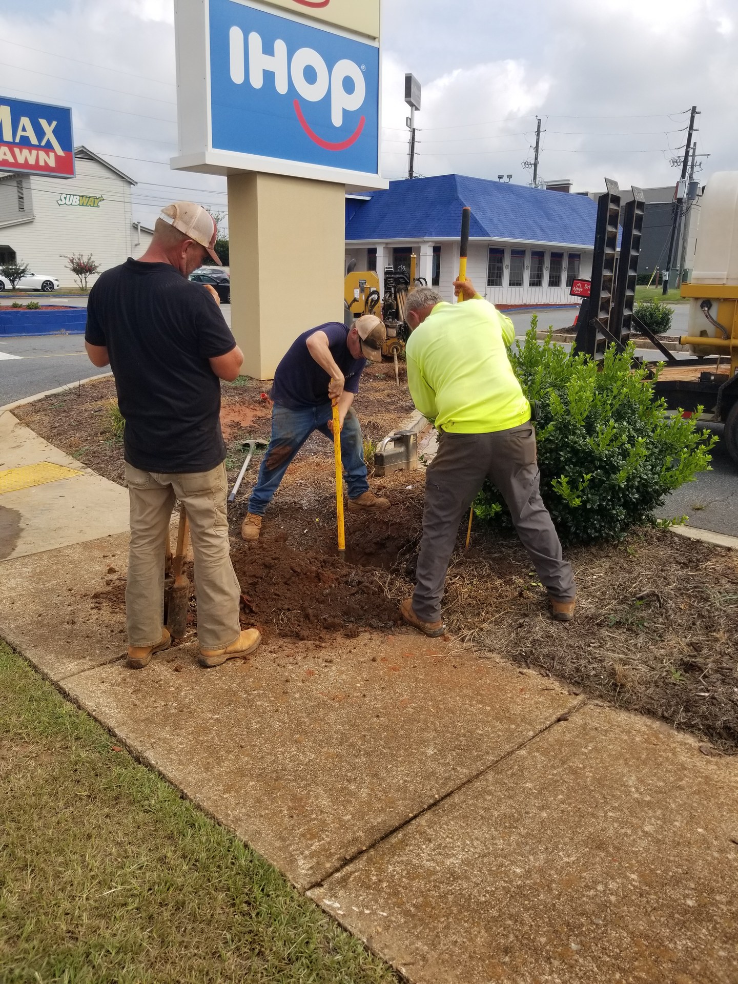 Mister Volts team completing a commercial electrical installation