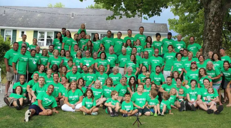 Good Health Apparel community wearing matching green shirts
