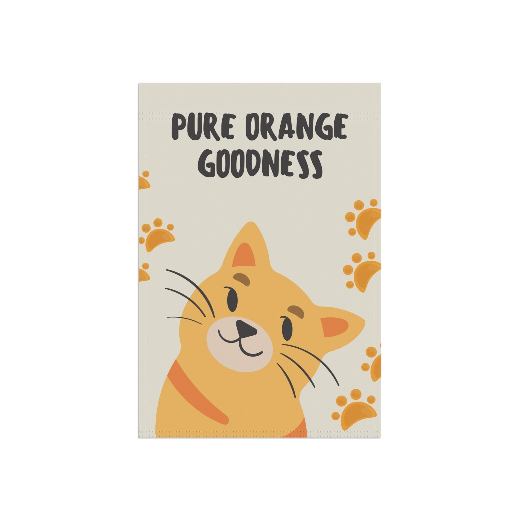 Orange Cat Banner, Double-Sided Poly Poplin Garden Decor, image 3