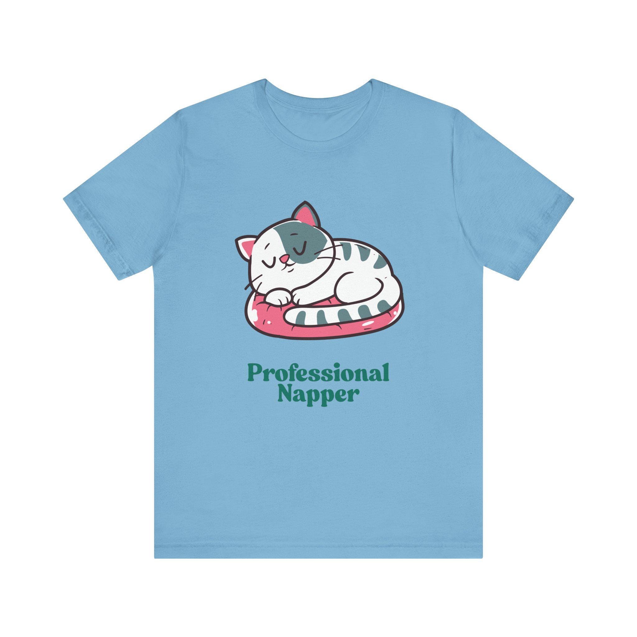 Professional Napper T-Shirt: Funny Cat Lover Tee, image 3