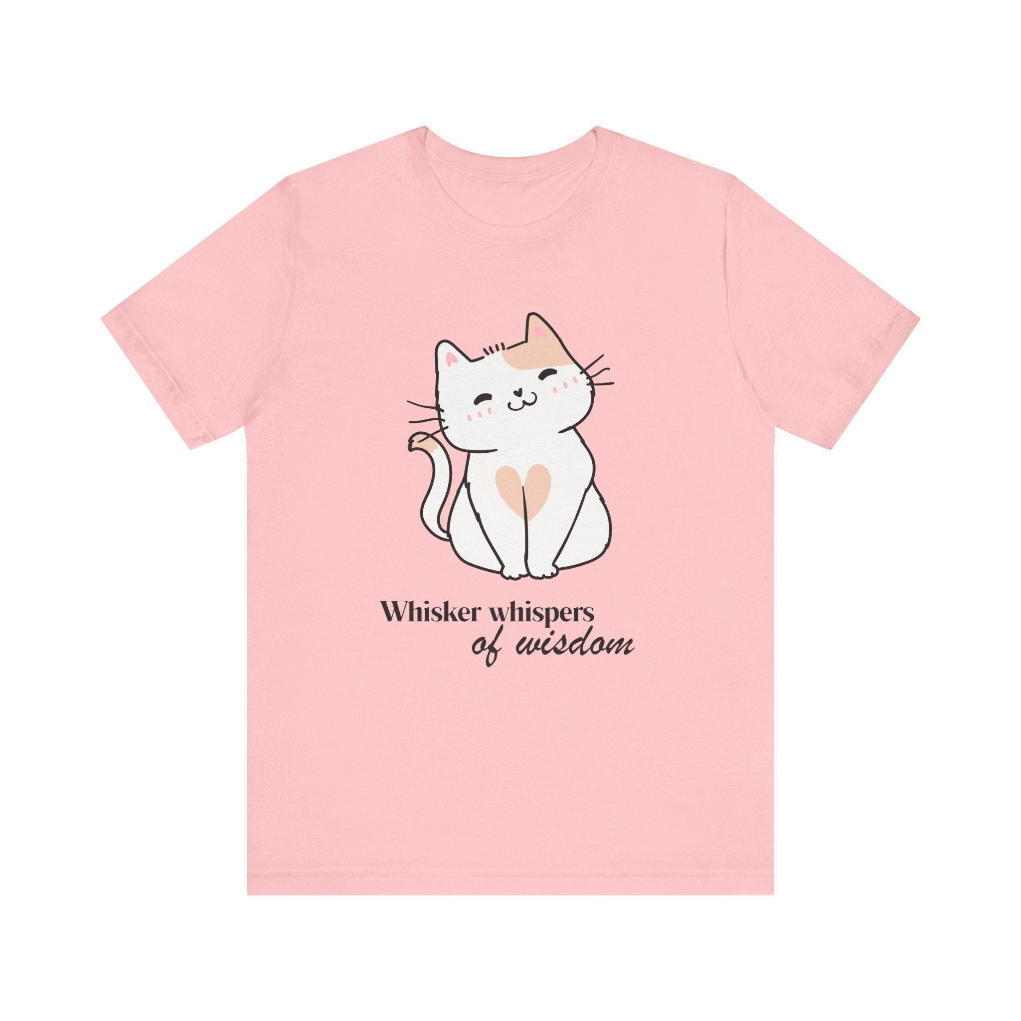 Whiskers Wisdom Funny Cat Tee, 100% Airlume Combed Cotton Short Sleeve Design, image 5