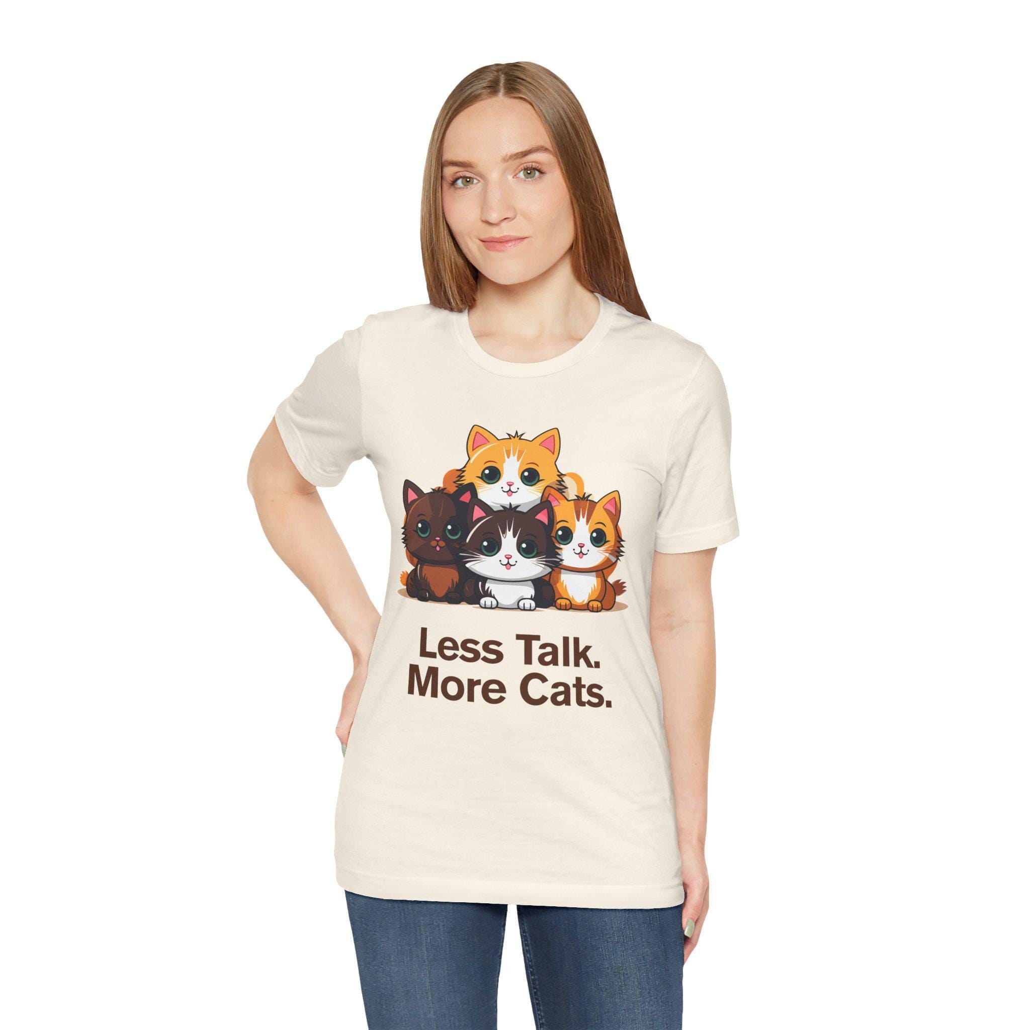 Funny Cat Lover Shirt: Introvert Gift, Comfortable Cotton Tee, image 6