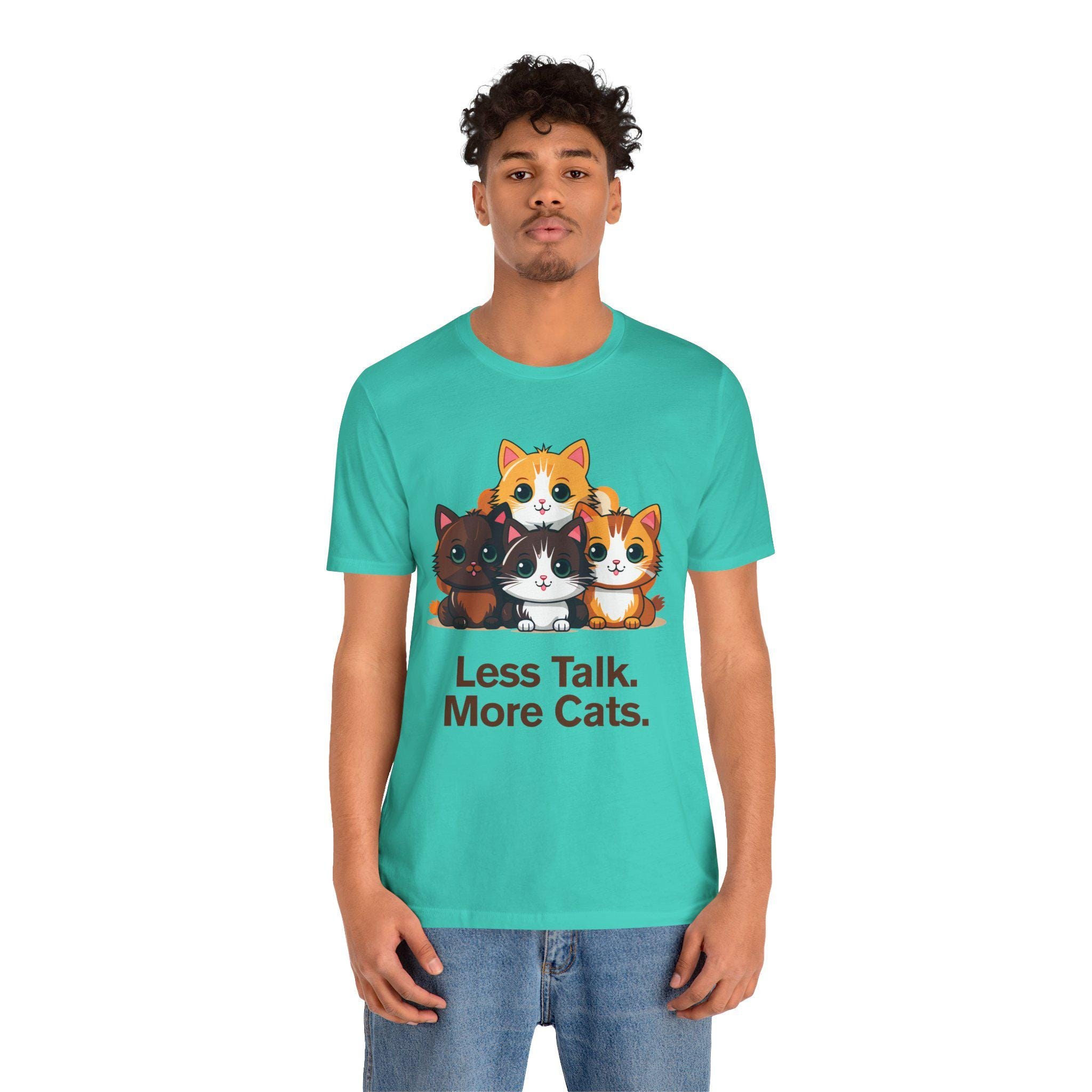 Funny Cat Lover Shirt: Introvert Gift, Comfortable Cotton Tee, image 7