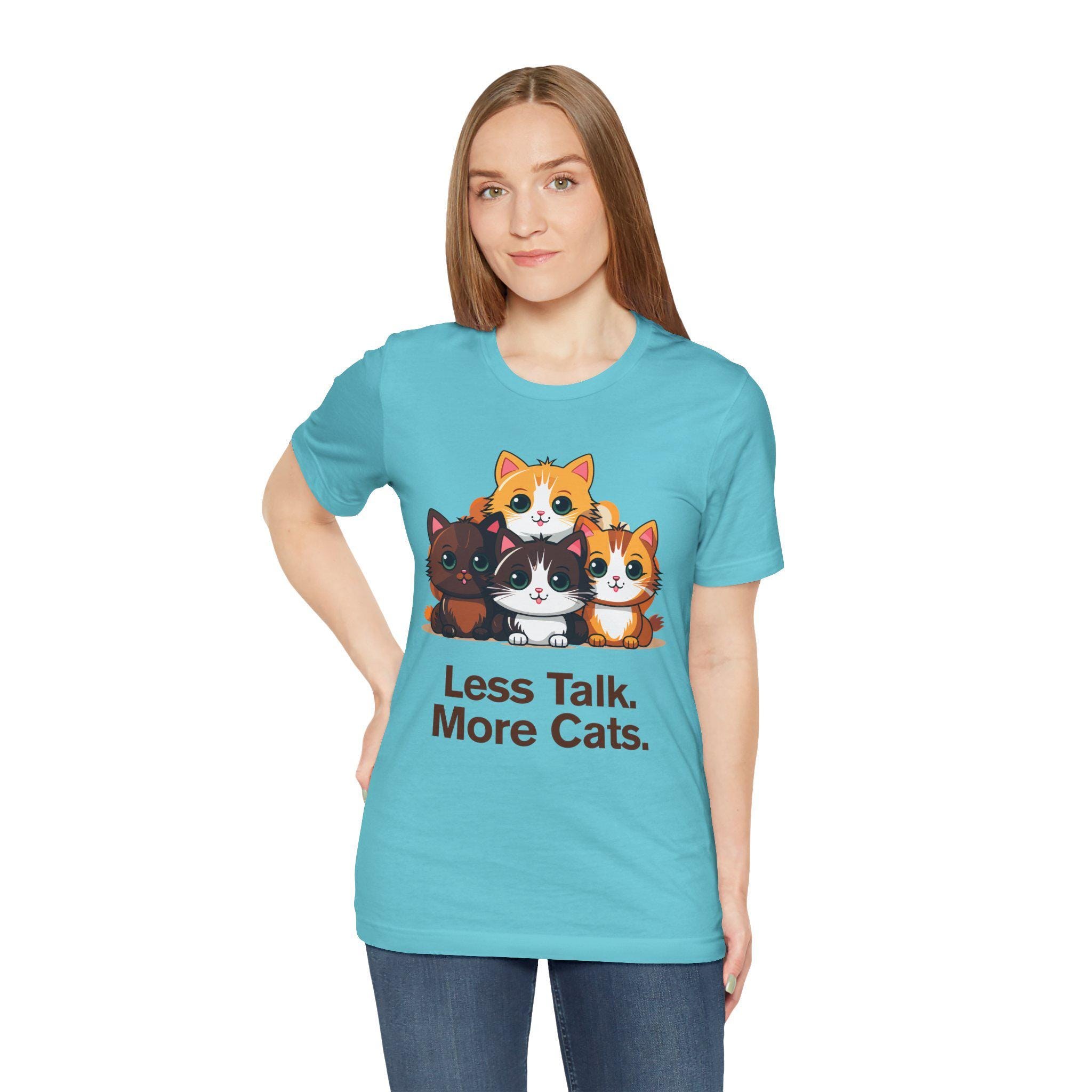 Funny Cat Lover Shirt: Introvert Gift, Comfortable Cotton Tee, image 8