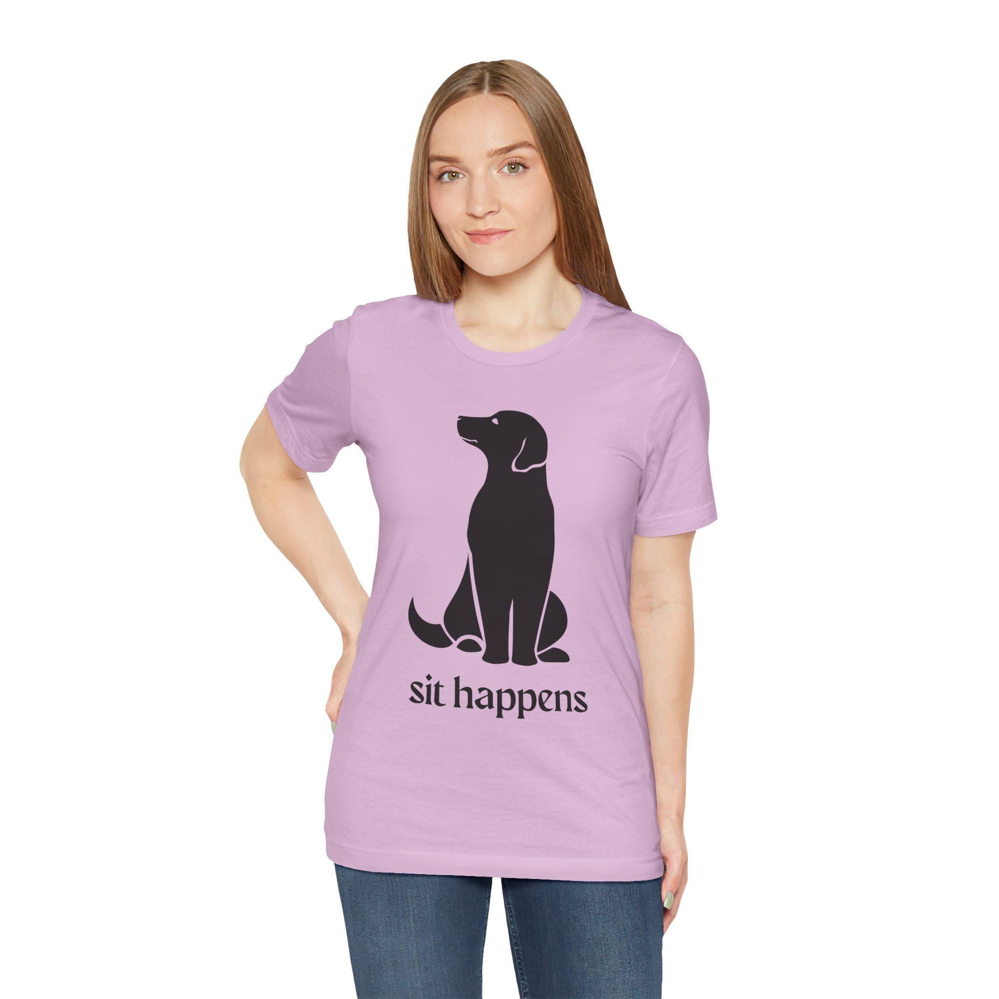 Sit Happens Dog Lover T-Shirt: Funny Unisex Tee for Dog Moms & Dads, image 8