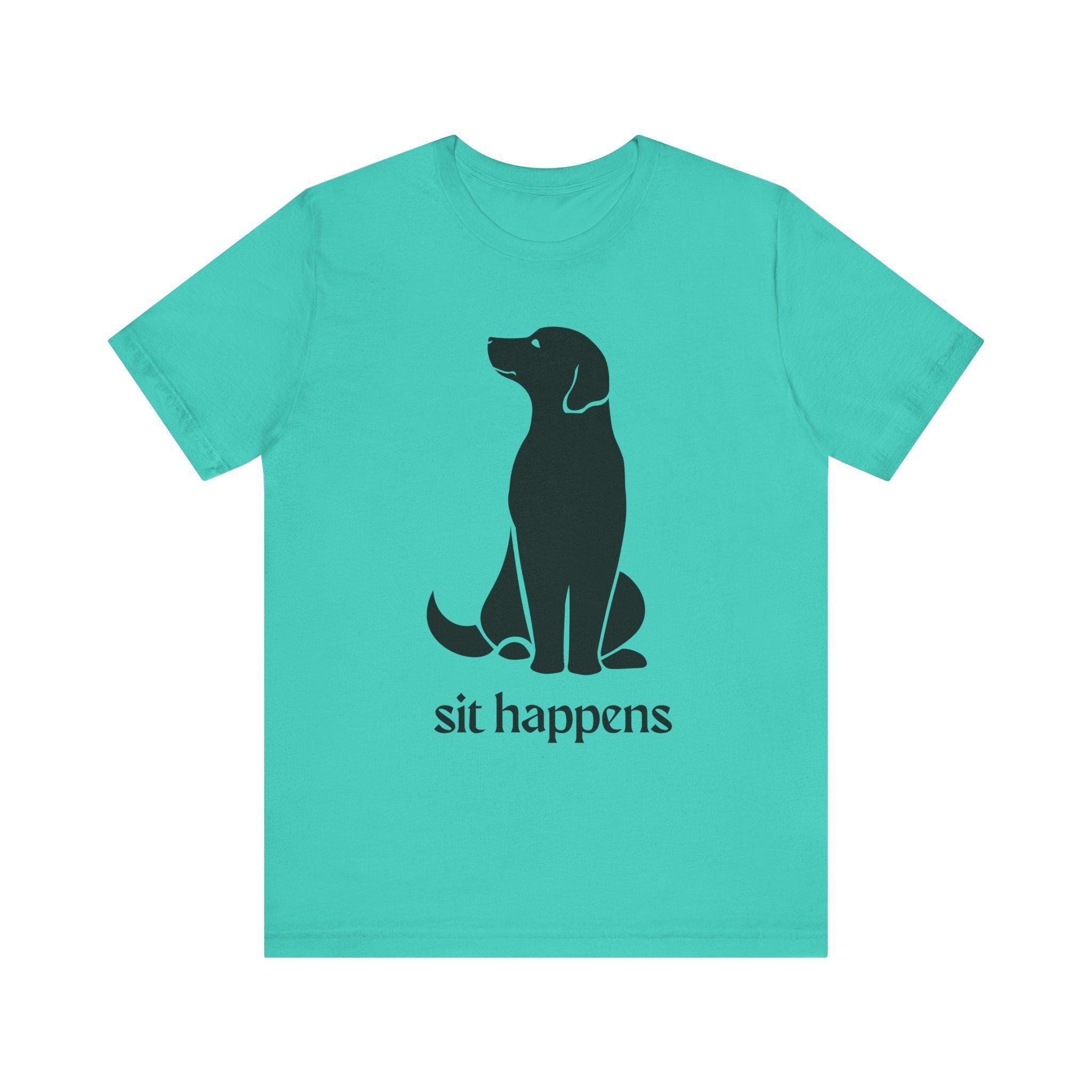 Sit Happens Dog Lover T-Shirt: Funny Unisex Tee for Dog Moms & Dads, image 2
