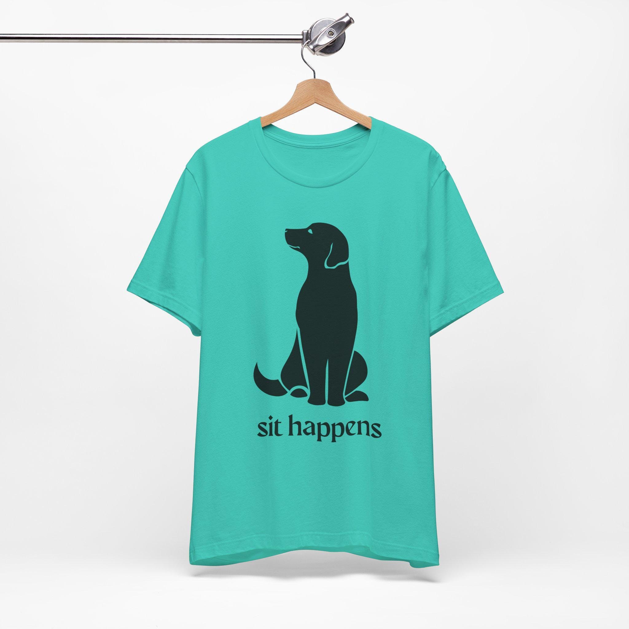 Sit Happens Dog Lover T-Shirt: Funny Unisex Tee for Dog Moms & Dads, image 5