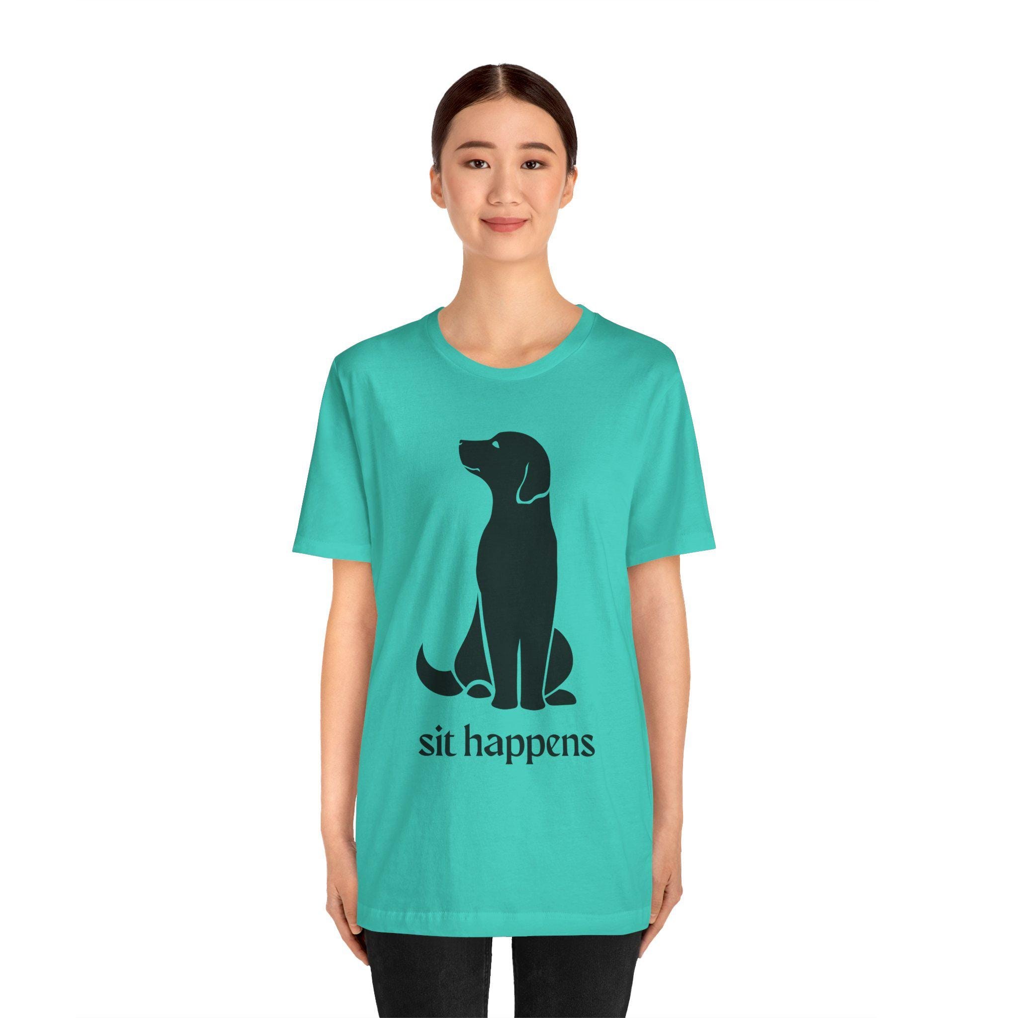 Sit Happens Dog Lover T-Shirt: Funny Unisex Tee for Dog Moms & Dads, image 6