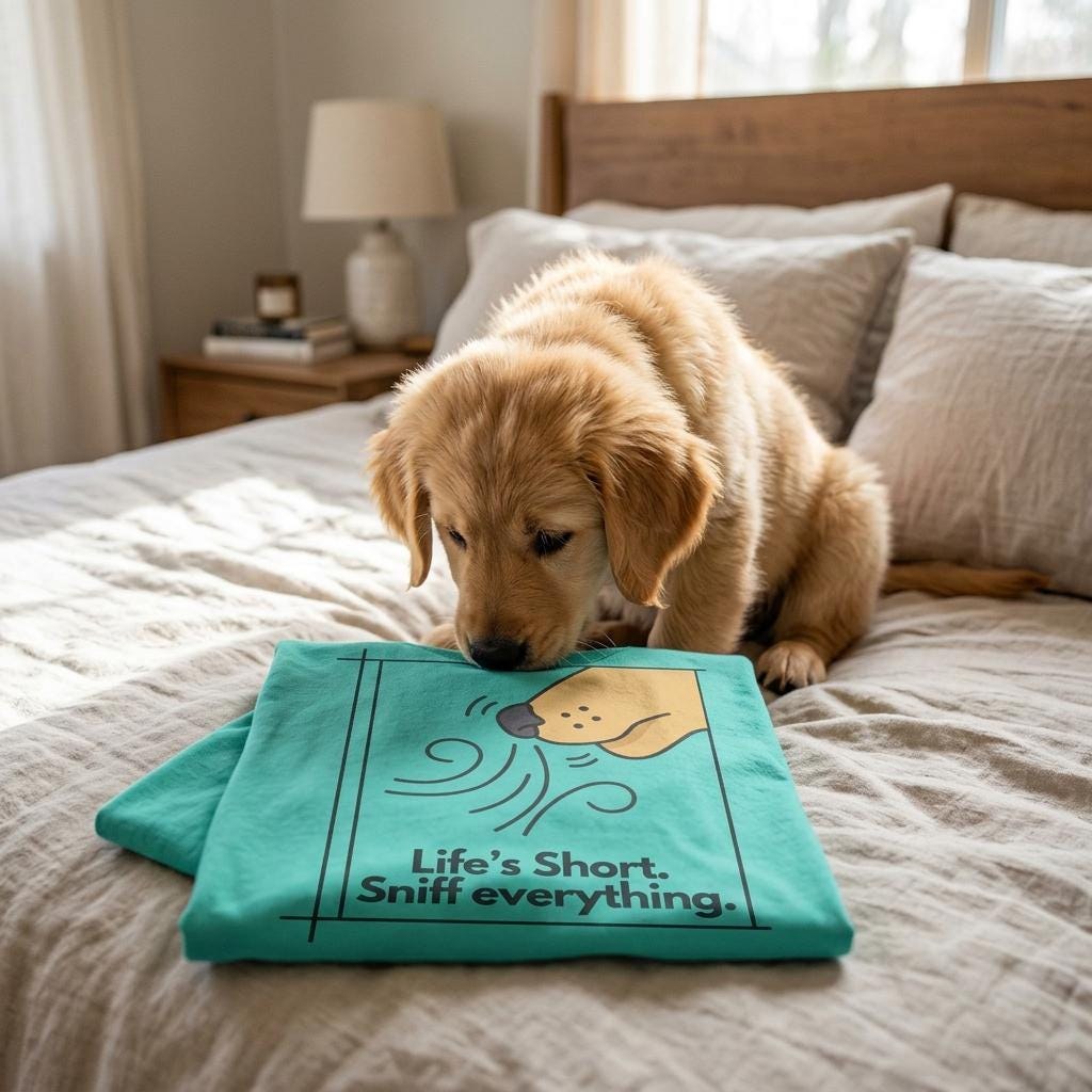 Sniff Everything Dog Mom T-Shirt: Funny Dog Lover Gift