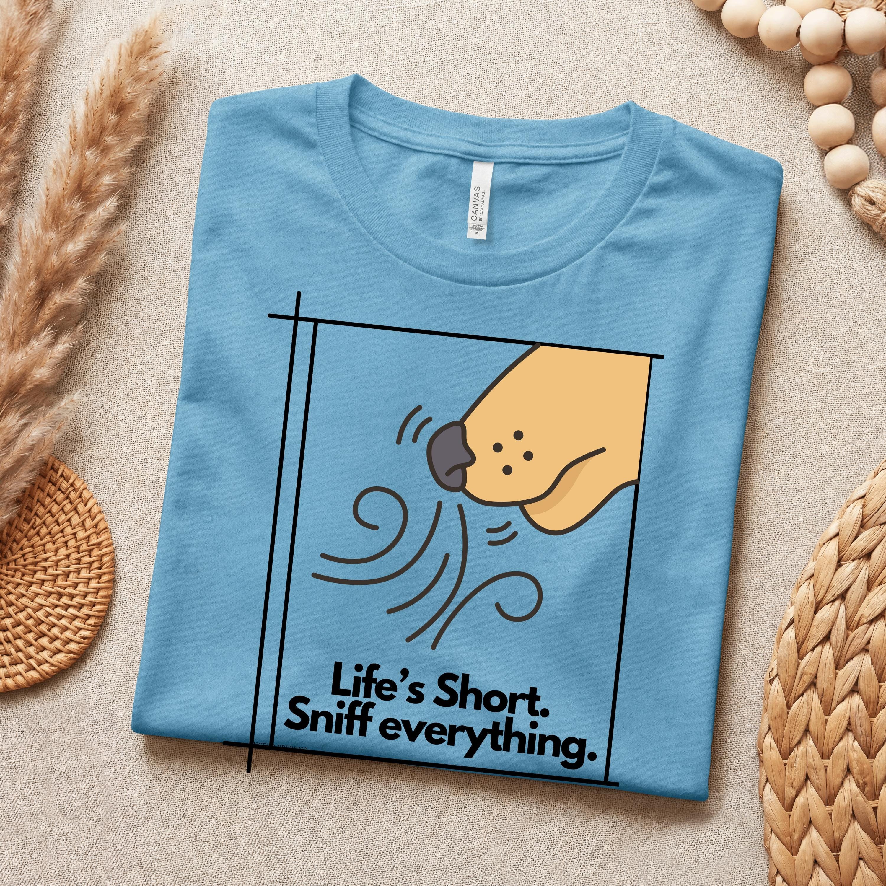 Sniff Everything Dog Mom T-Shirt: Funny Dog Lover Gift, image 3