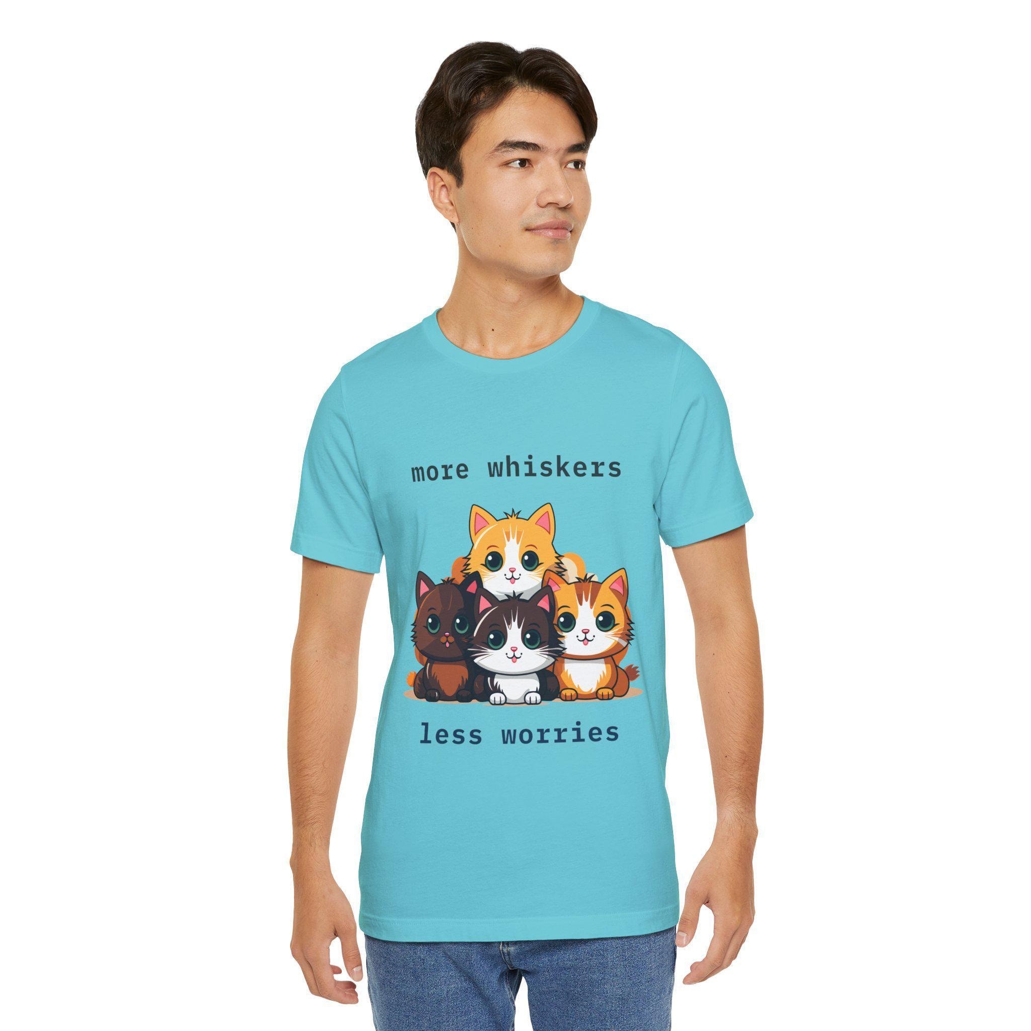 Cat Person Shirt, 100% Cotton Unisex Tee with Cat Slogan, image 9