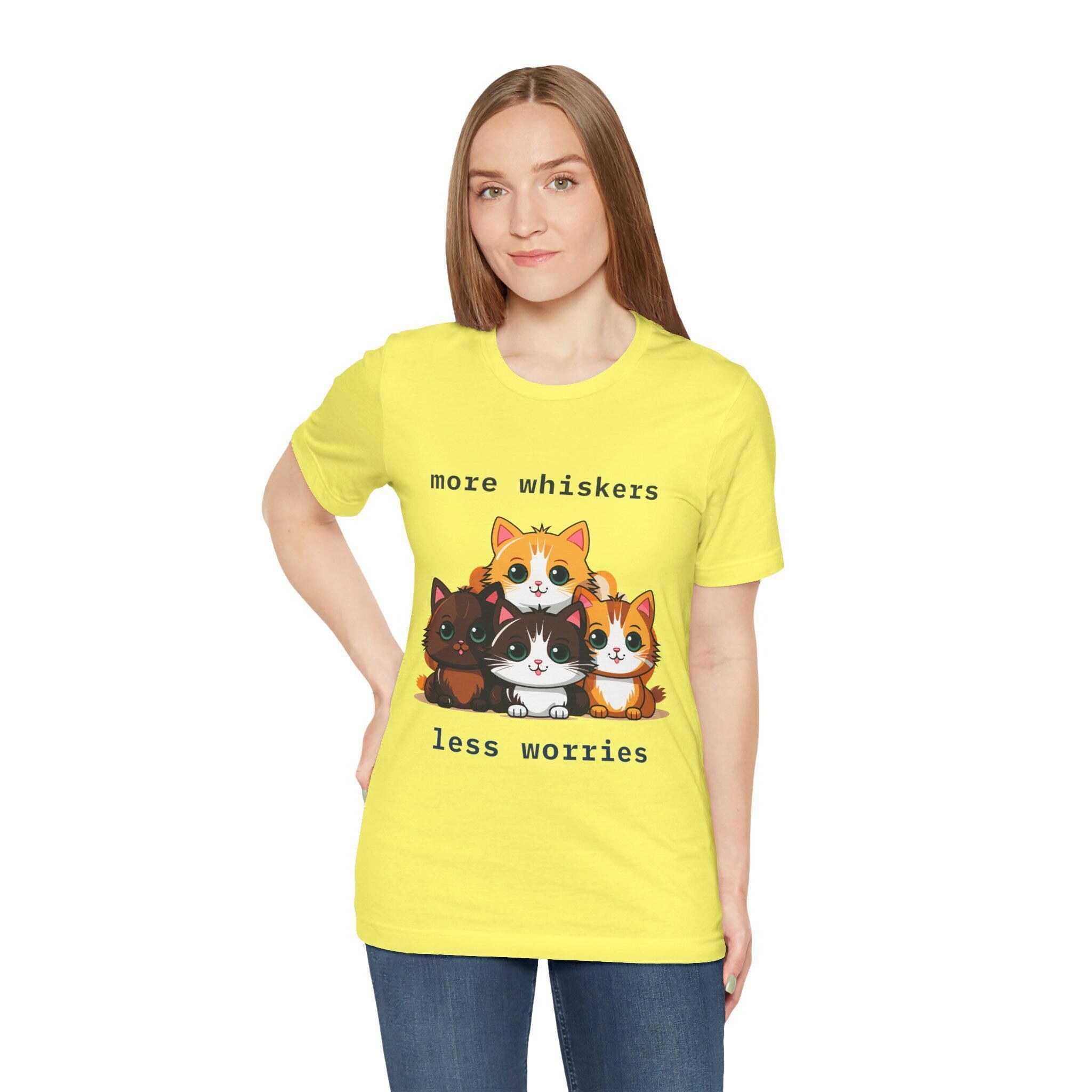 Cat Person Shirt, 100% Cotton Unisex Tee with Cat Slogan, image 7