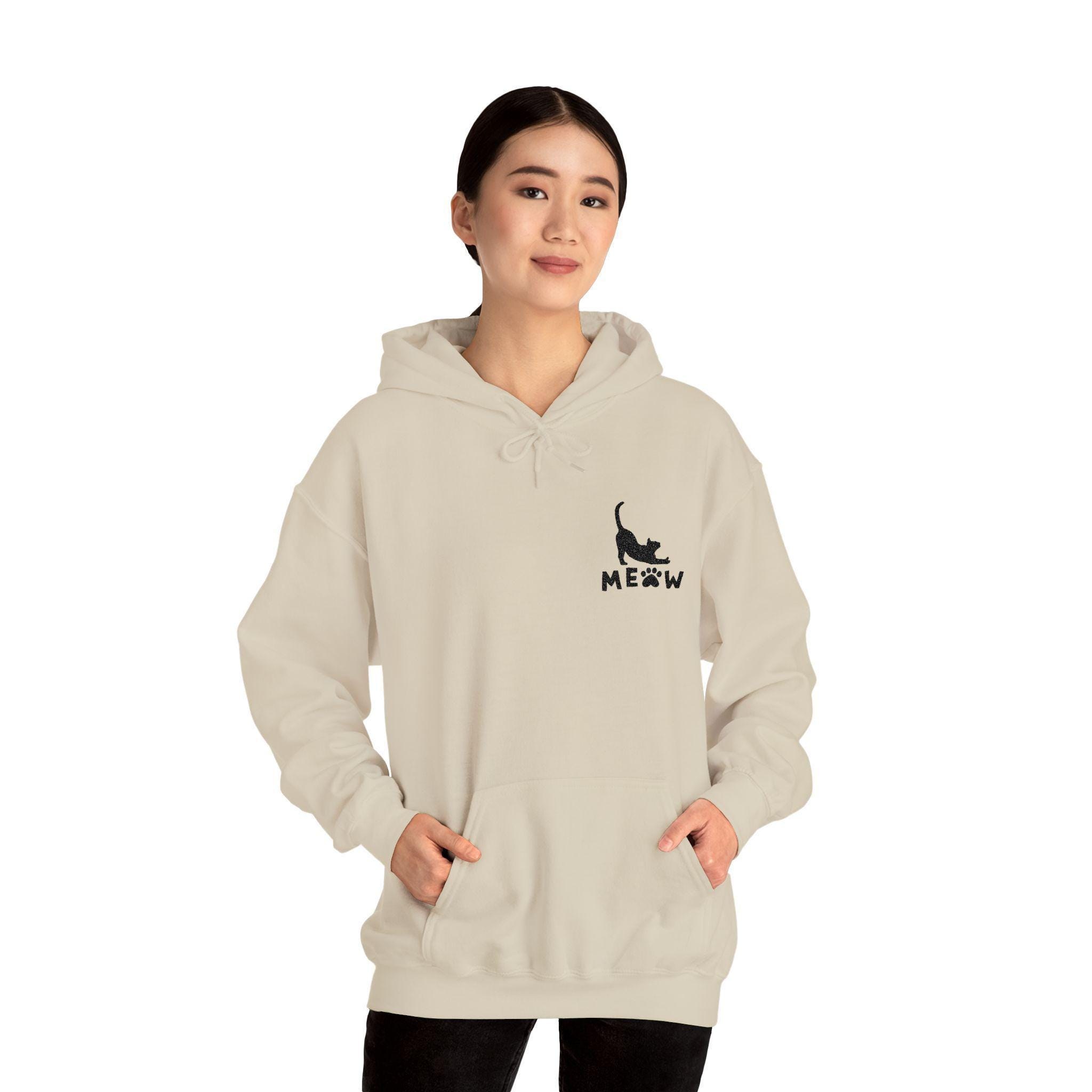 Cat Hoodie, 50% Cotton 50 Polyester Blend with Kangaroo Pocket, image 9