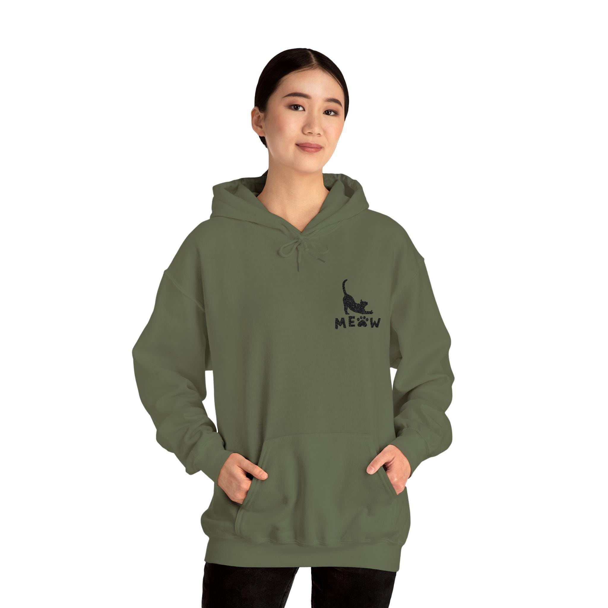 Cat Hoodie, 50% Cotton 50 Polyester Blend with Kangaroo Pocket, image 7