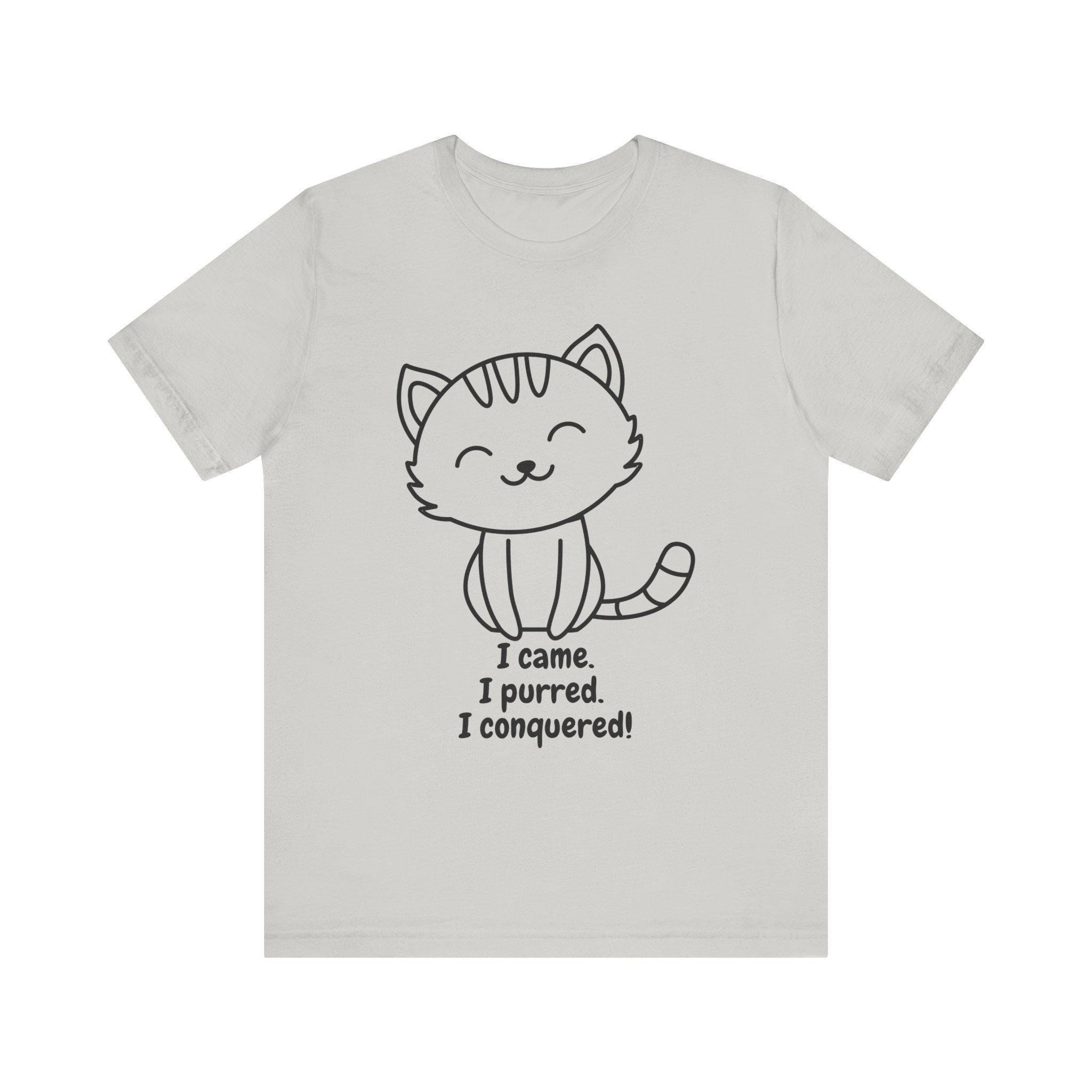 Conquered Cat Parent Shirt, 100% Airlume Combed And Ring-Spun Cotton, Kitten Illustration, image 2