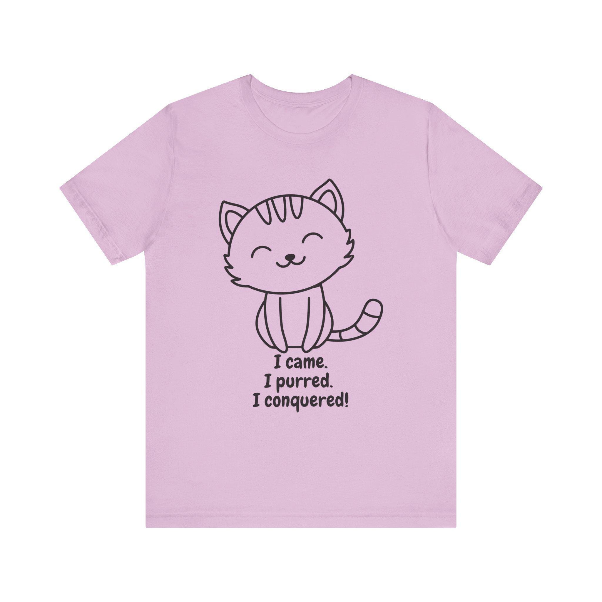 Conquered Cat Parent Shirt, 100% Airlume Combed And Ring-Spun Cotton, Kitten Illustration, image 3