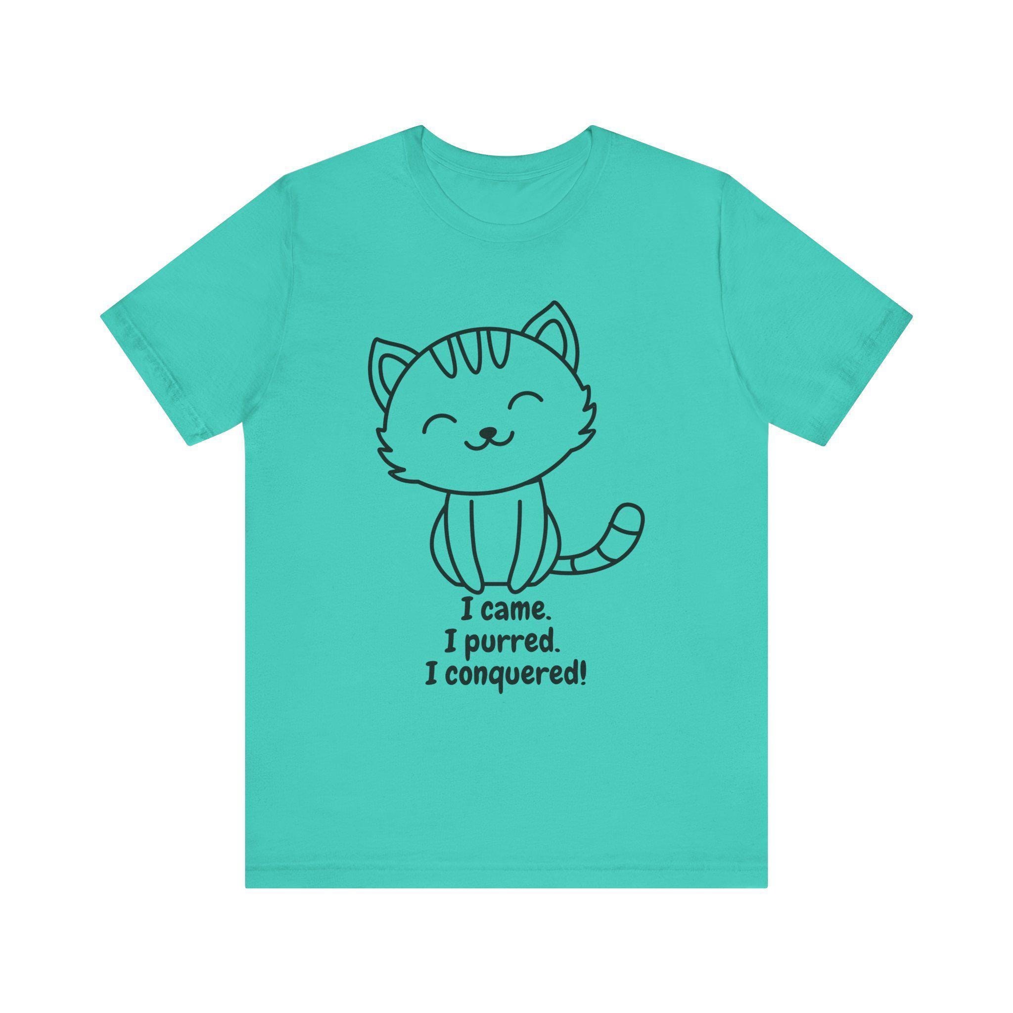 Conquered Cat Parent Shirt, 100% Airlume Combed And Ring-Spun Cotton, Kitten Illustration, image 4