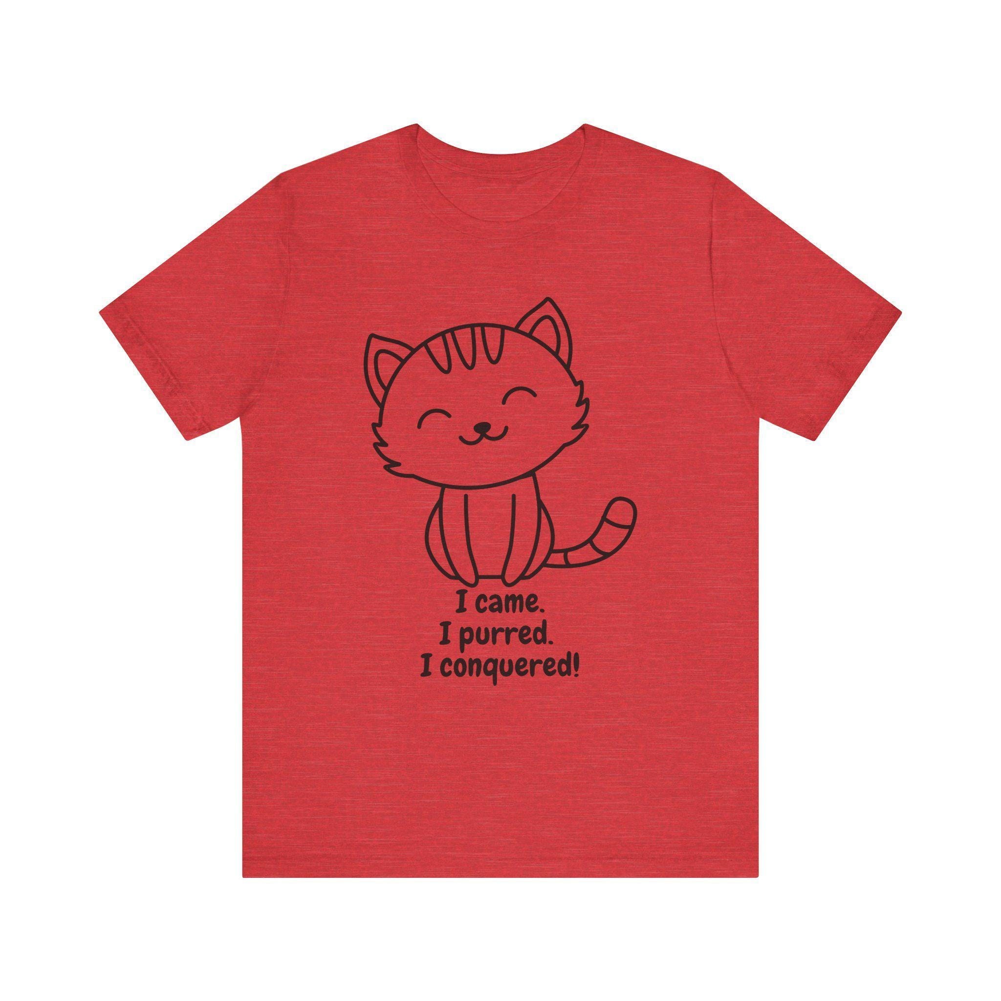 Conquered Cat Parent Shirt, 100% Airlume Combed And Ring-Spun Cotton, Kitten Illustration, image 5