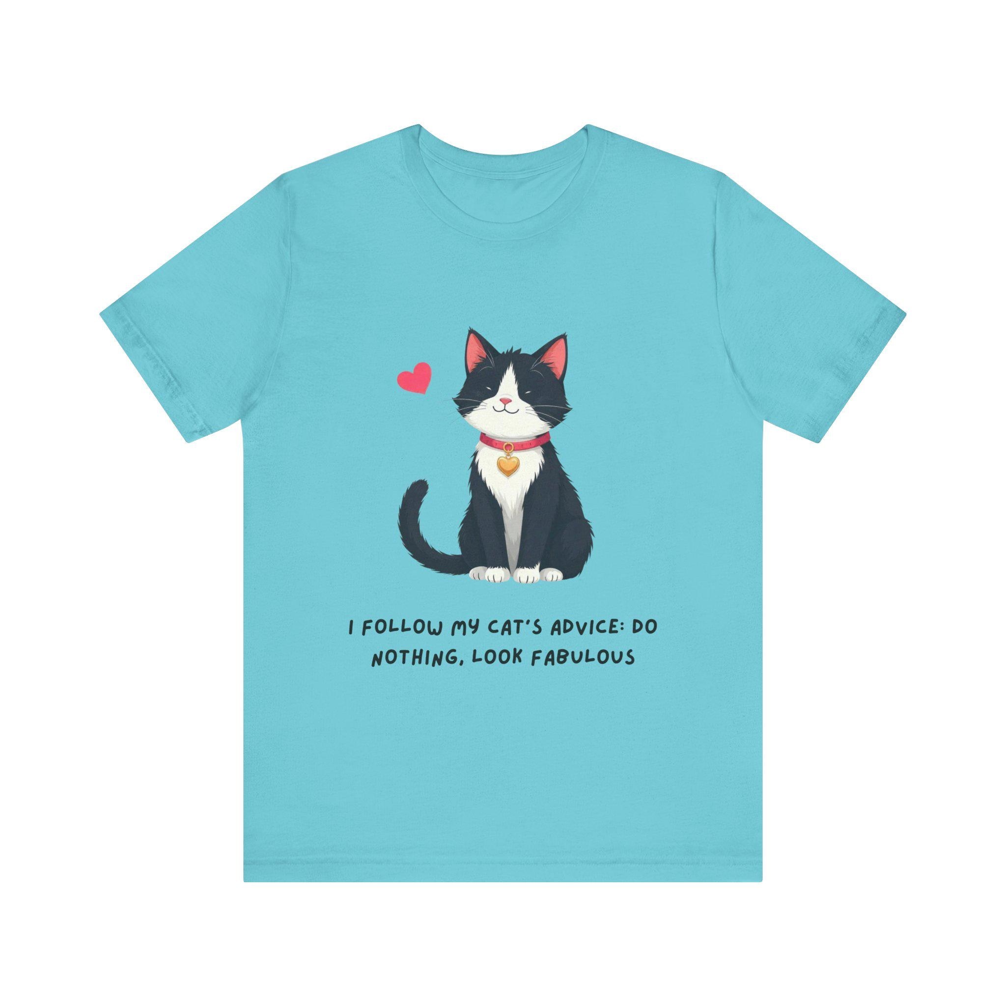 I Follow My Cat's Advice T-Shirt: Fun Cat Mom Tee, image 6