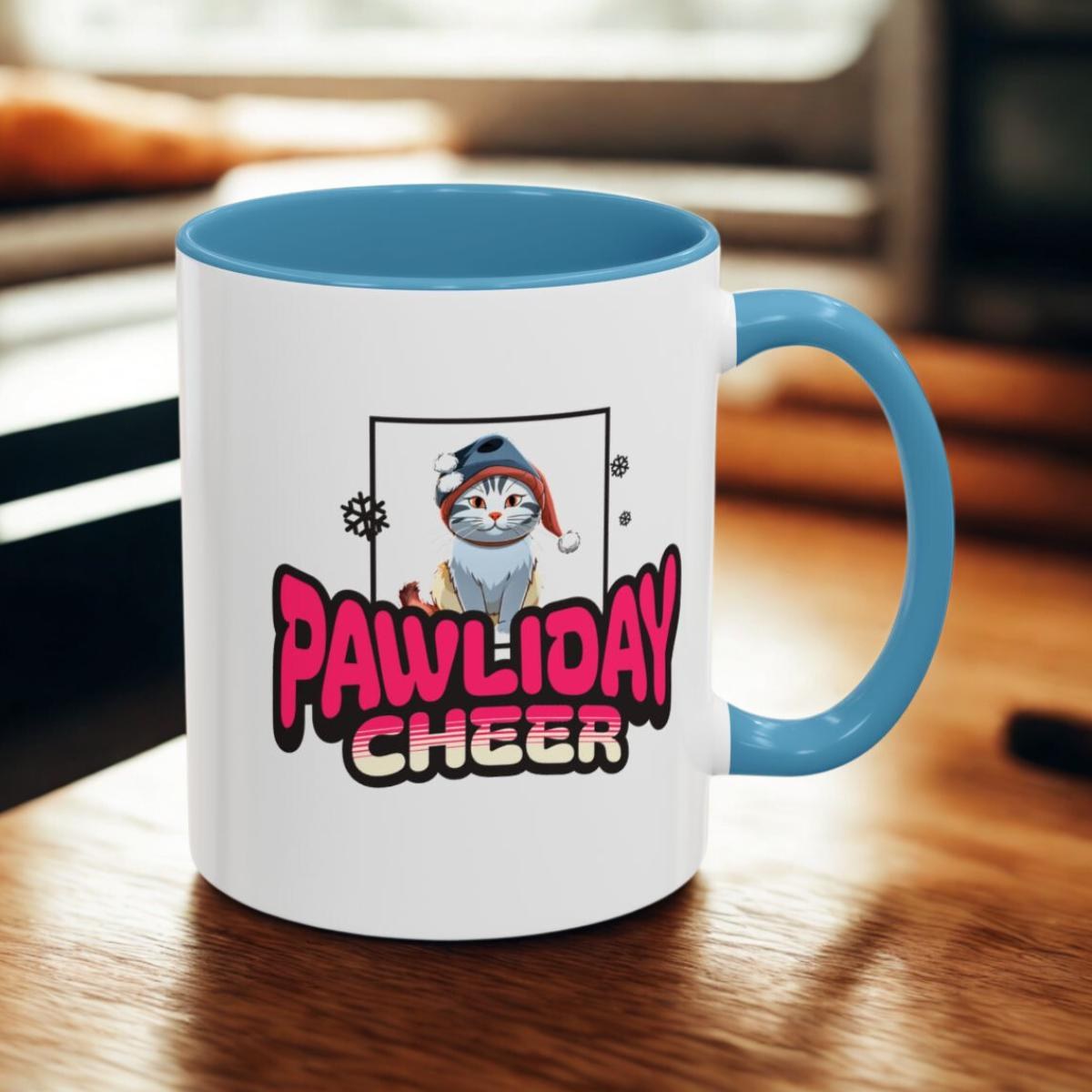 Pawliday Cheer Accent Mug, Gift for Cat Mom Dad, Vibrant Colors, Microwave & Dishwasher Safe, image 10