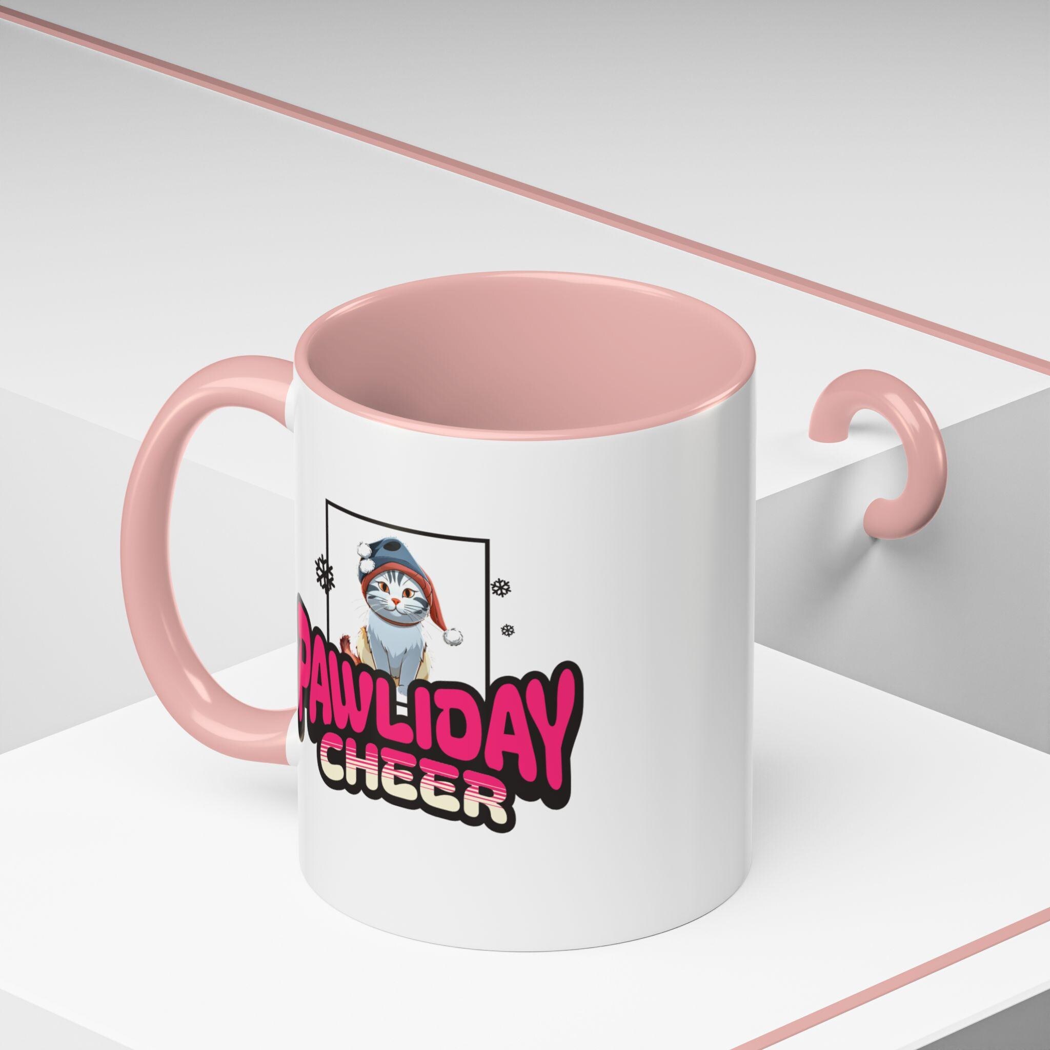 Pawliday Cheer Accent Mug, Gift for Cat Mom Dad, Vibrant Colors, Microwave & Dishwasher Safe, image 3
