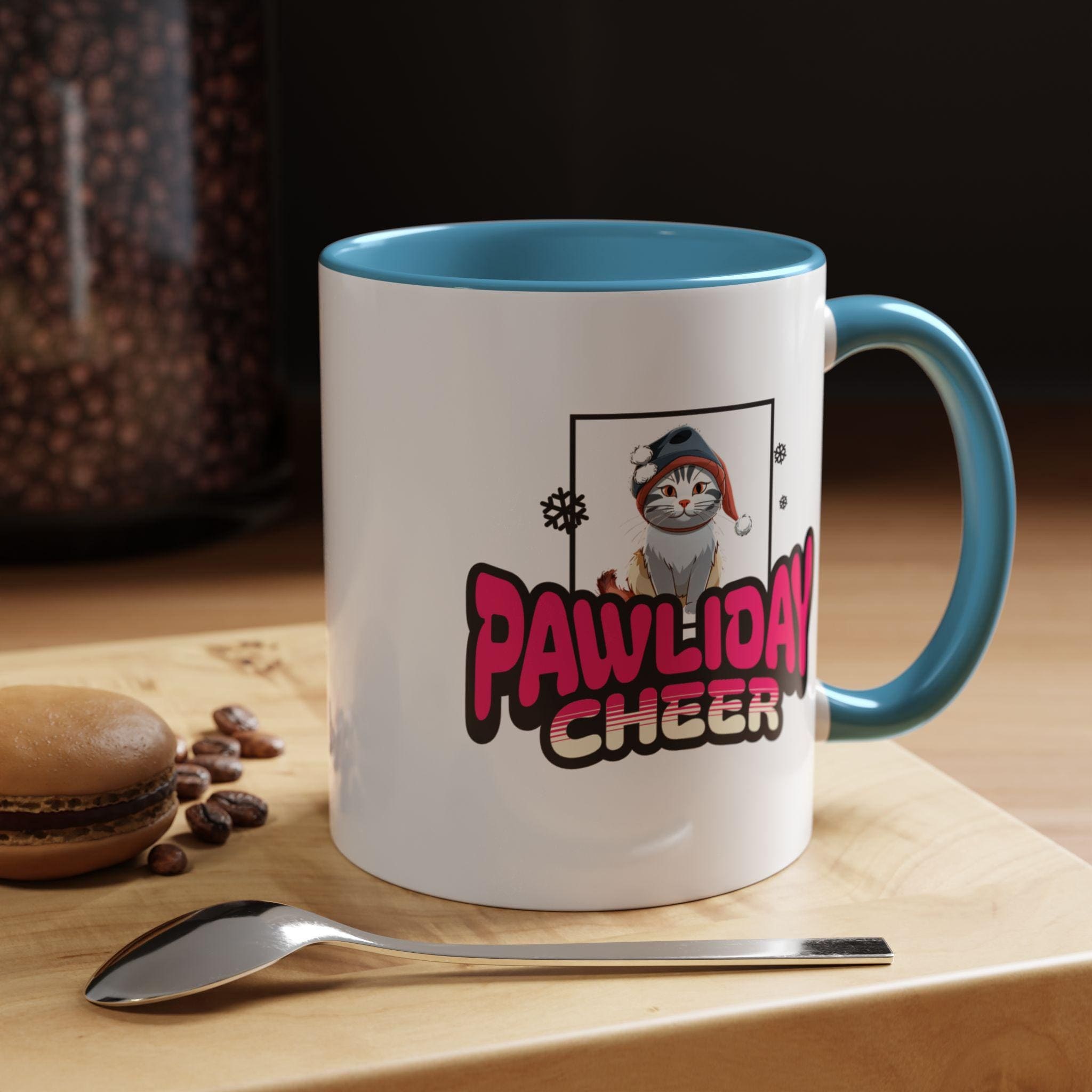 Pawliday Cheer Accent Mug, Gift for Cat Mom Dad, Vibrant Colors, Microwave & Dishwasher Safe, image 5