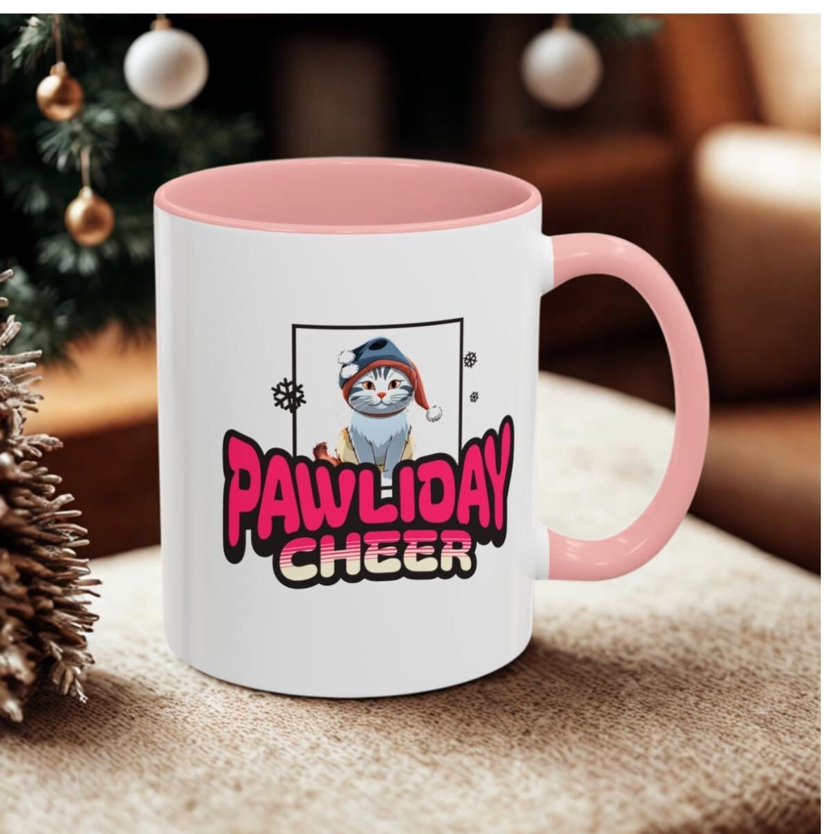 Pawliday Cheer Accent Mug, Gift for Cat Mom Dad, Vibrant Colors, Microwave & Dishwasher Safe, image 9