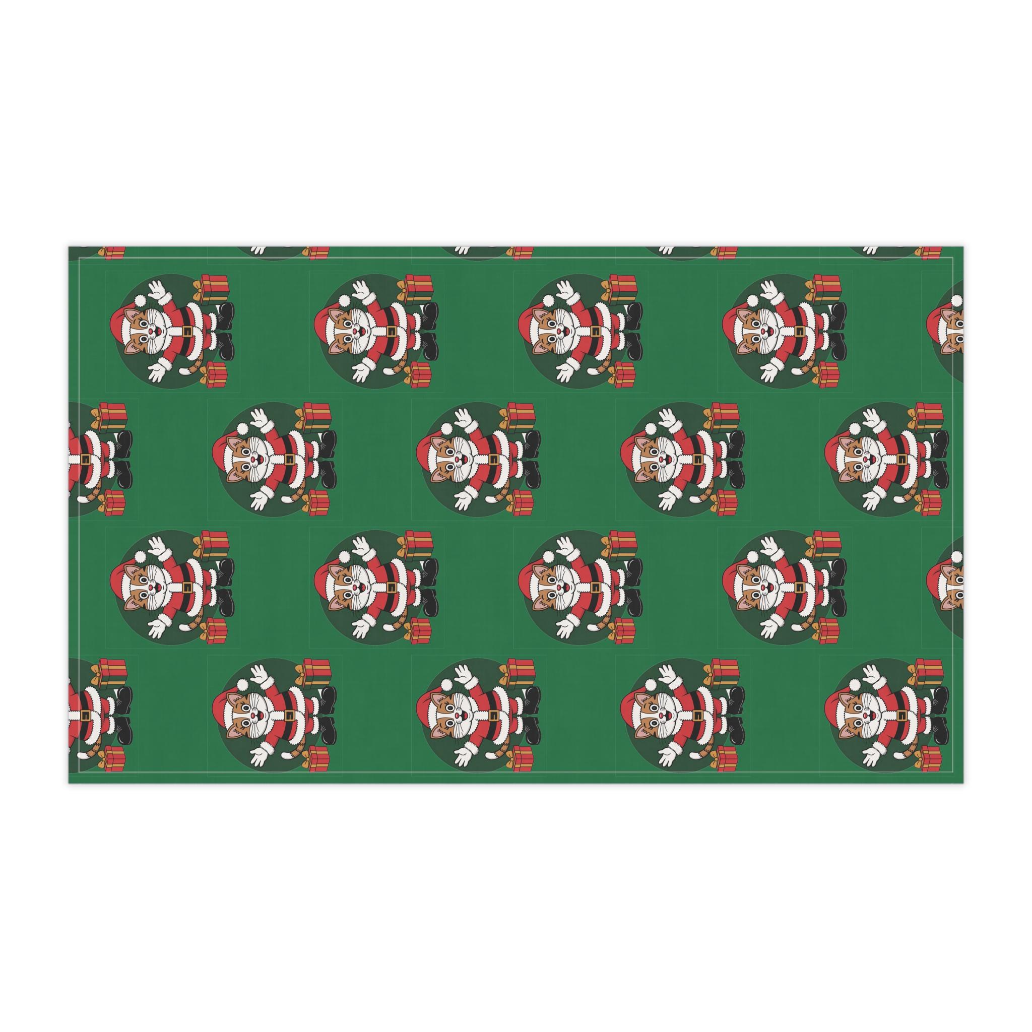 Santa Cat Tea Towels, Christmas Kitchen Decor, Festive Holiday Fun, image 10