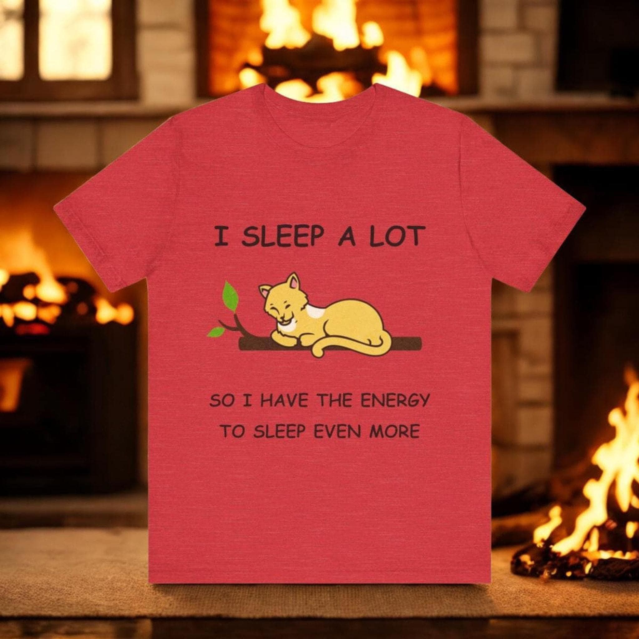 Cat Lover Shirt, Funny Pink Short Sleeve Graphic, 100% Cotton, image 3