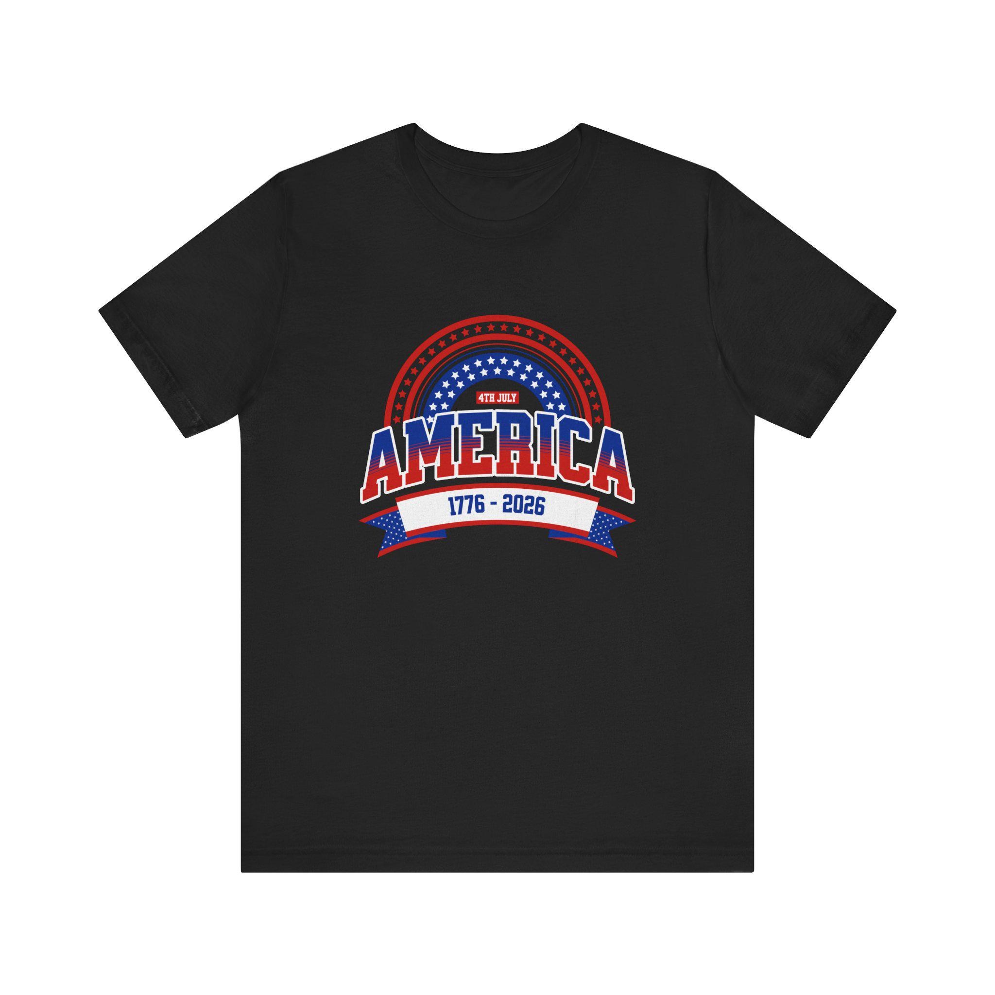 America 1776-2026 Patriotic Flag Tee | Stars Red White Blue, image 6