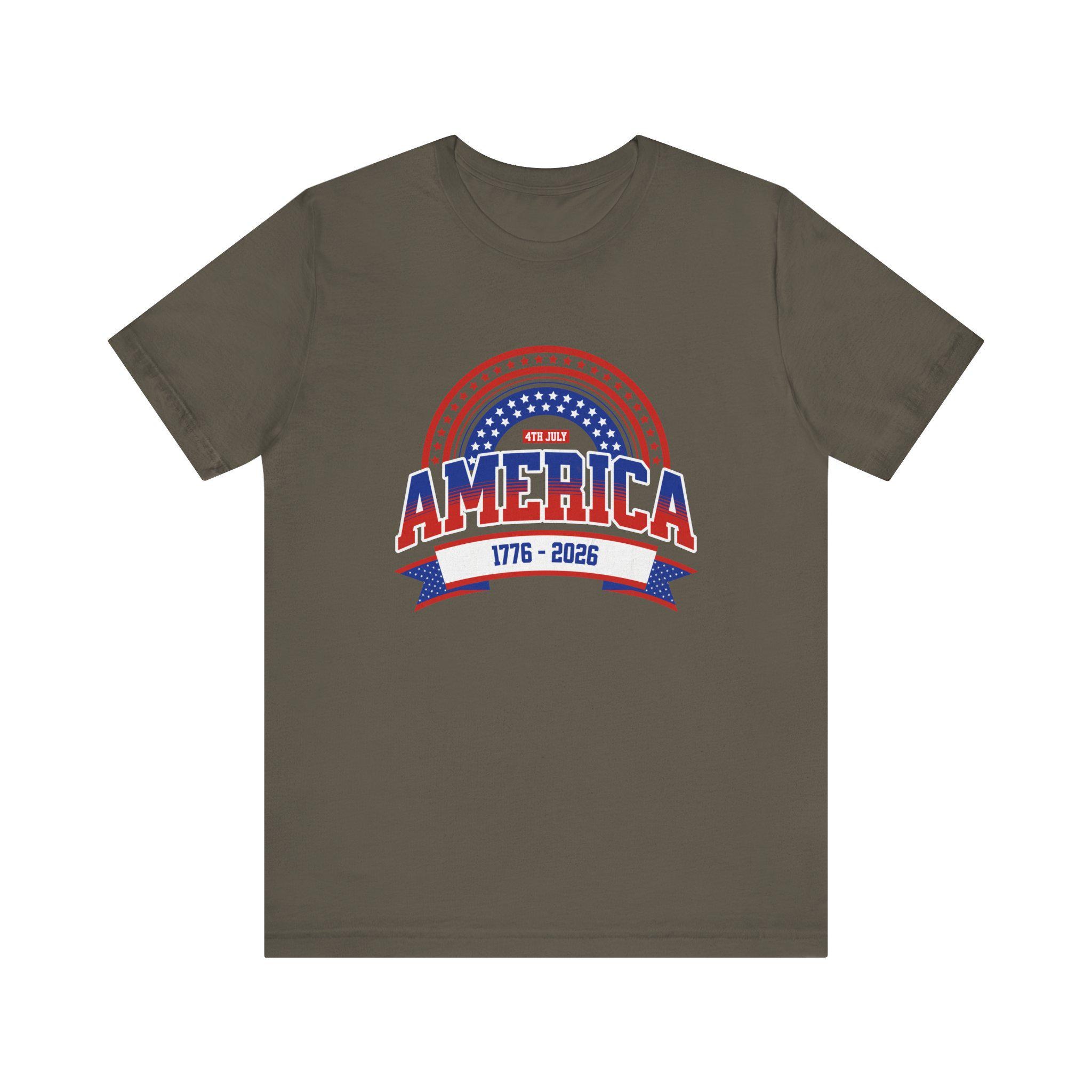 America 1776-2026 Patriotic Flag Tee | Stars Red White Blue, image 8