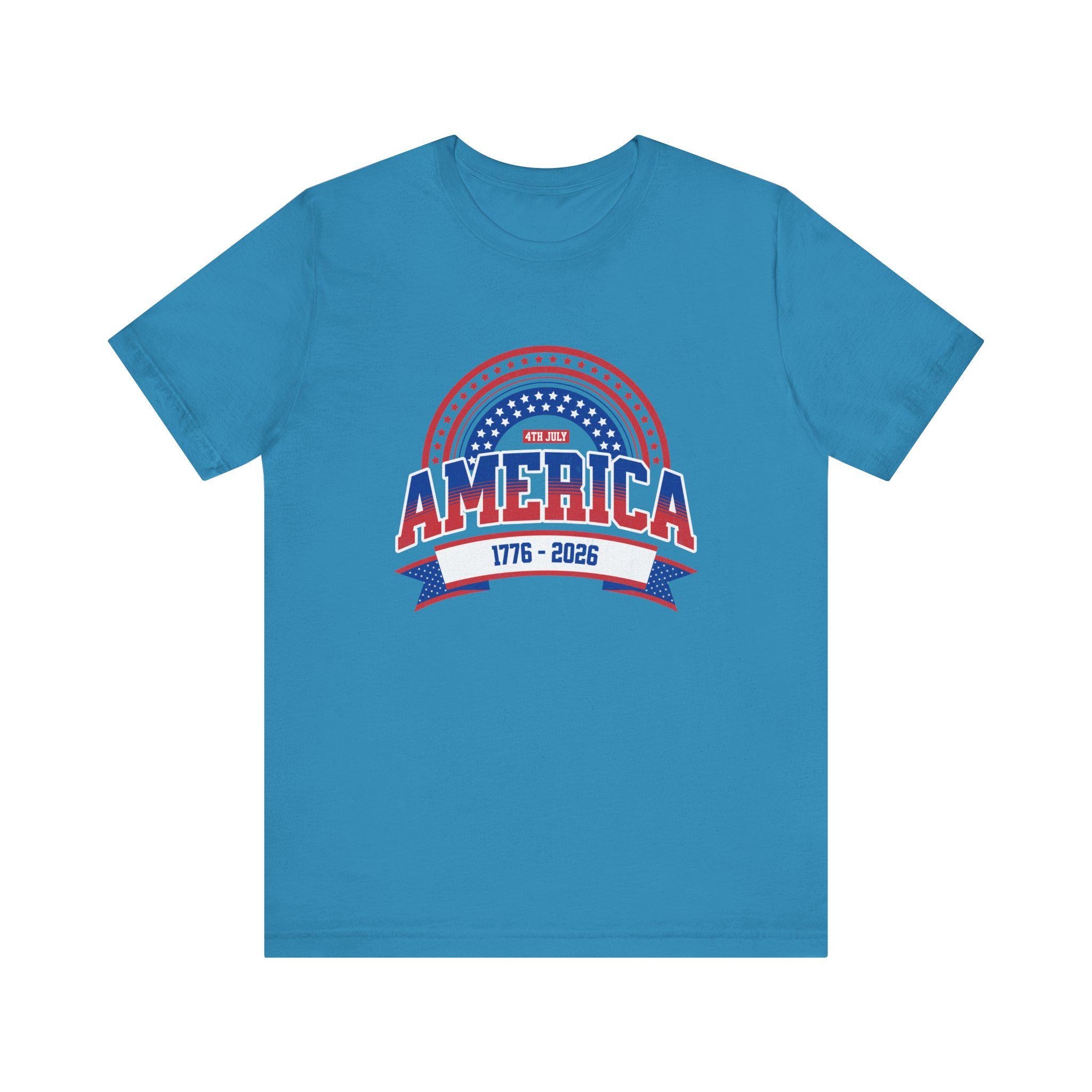 America 1776-2026 Patriotic Flag Tee | Stars Red White Blue, image 9