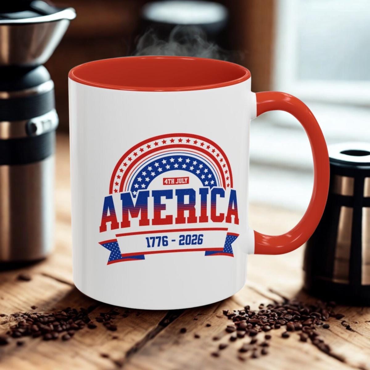 America 1776-2026 Patriotic Accent Coffee Mug 11 oz., image 8