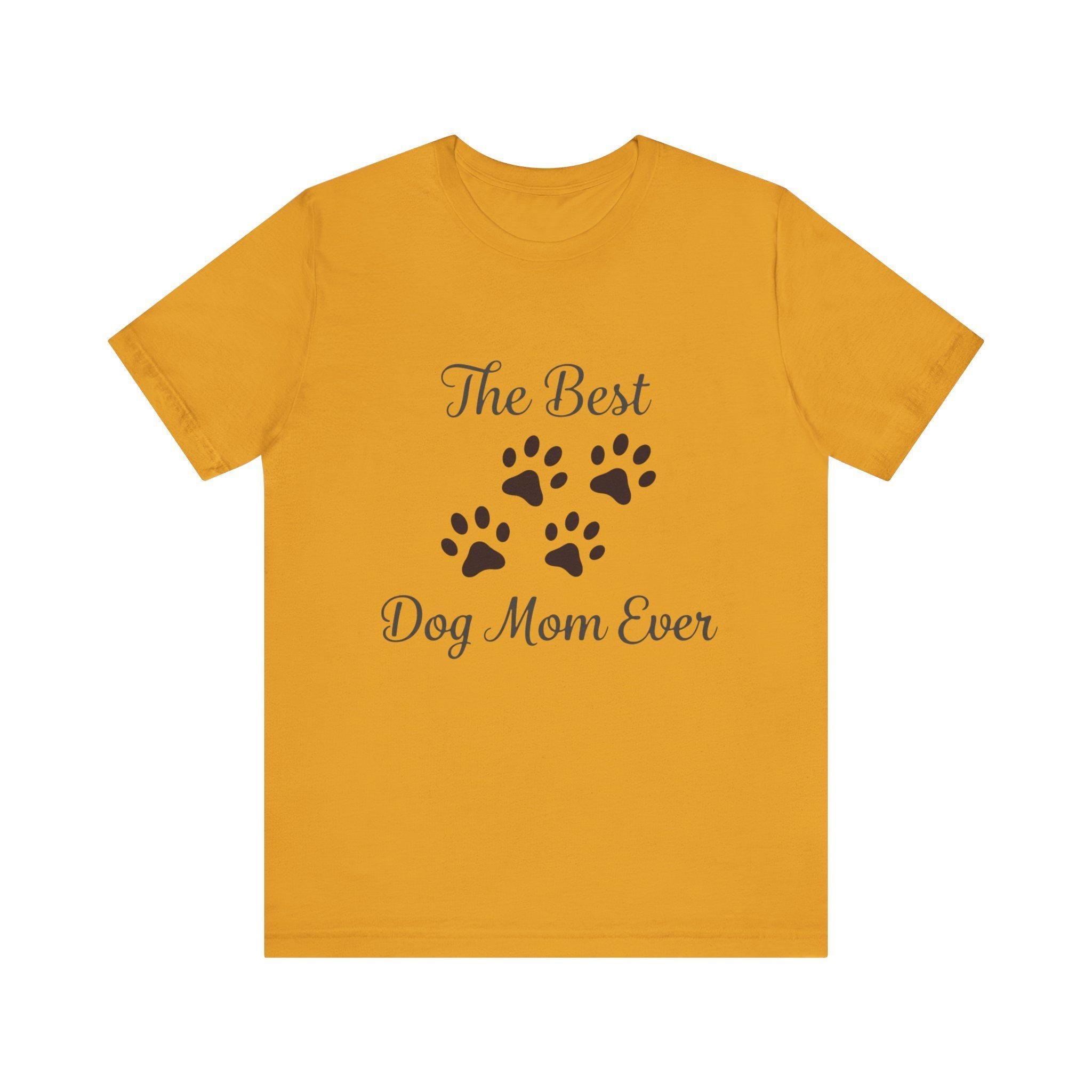 Dog Mom Shirt With Paw Prints, 100% Cotton Crew Neck Tee, image 5