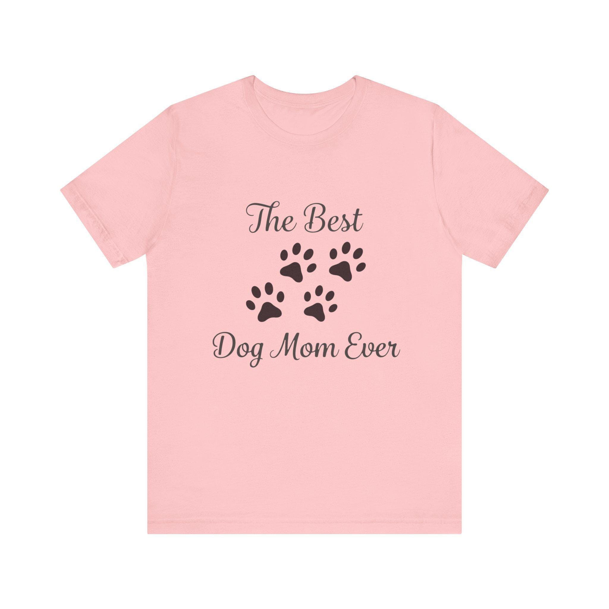 Dog Mom Shirt With Paw Prints, 100% Cotton Crew Neck Tee, image 7