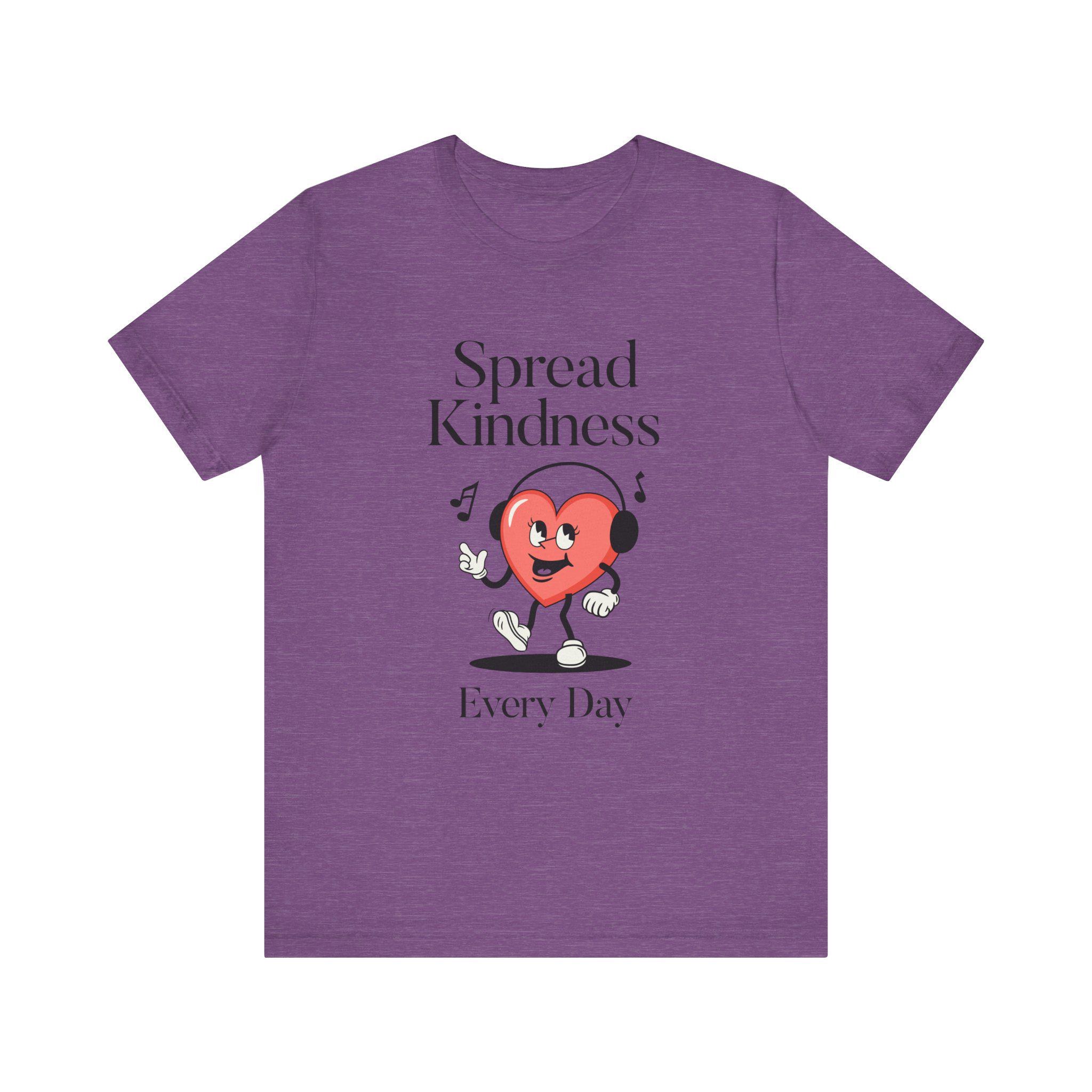 Spread Kindness Every Day Retro Heart Graphic T-Shirt, image 10