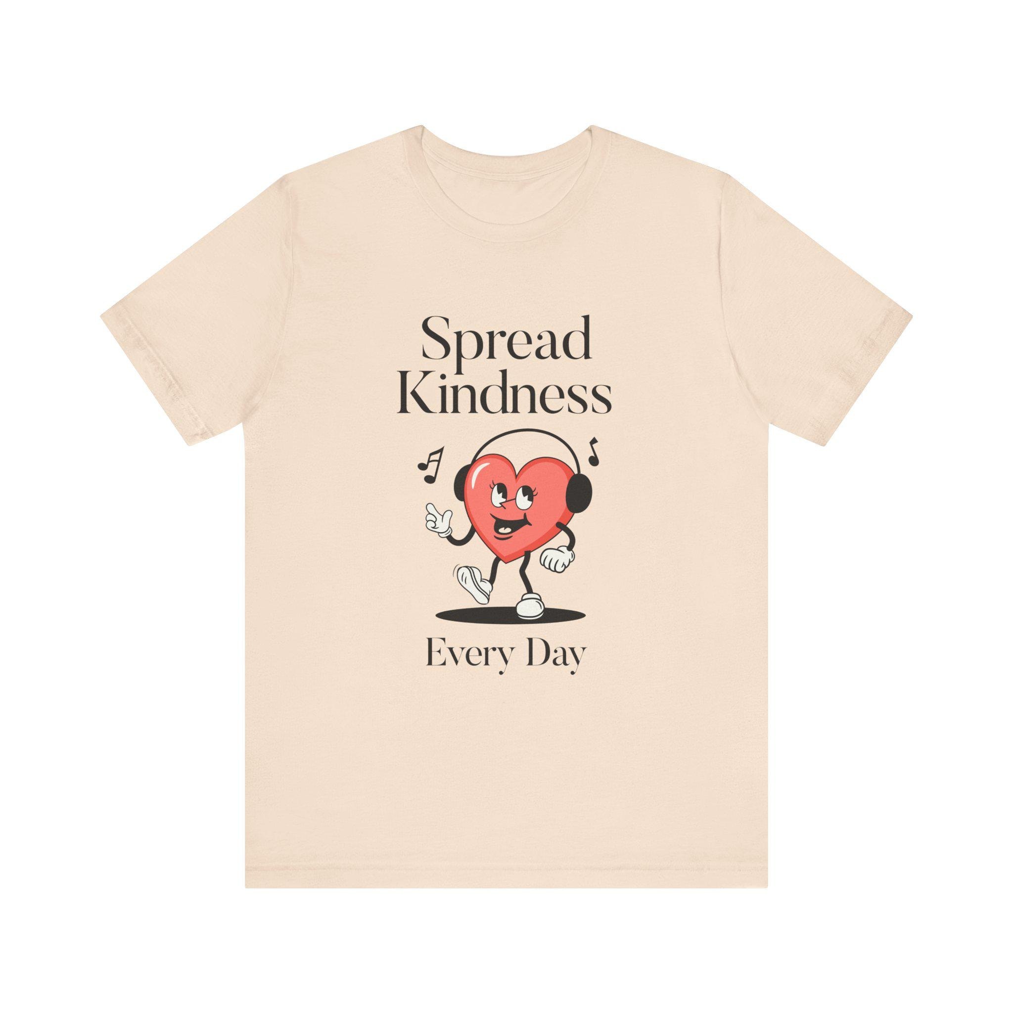 Spread Kindness Every Day Retro Heart Graphic T-Shirt, image 7