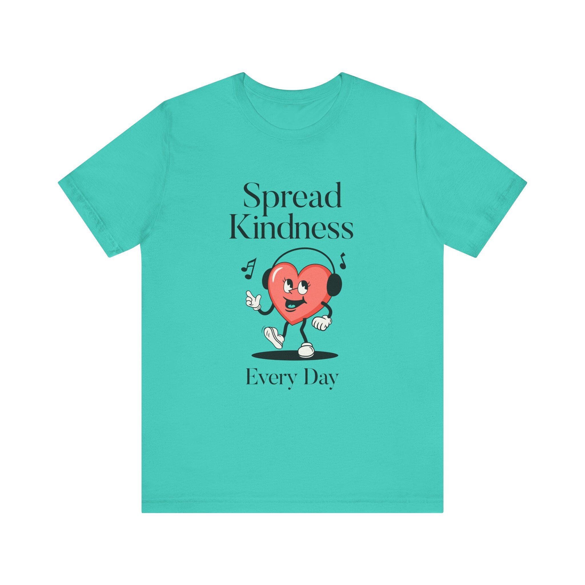 Spread Kindness Every Day Retro Heart Graphic T-Shirt, image 8