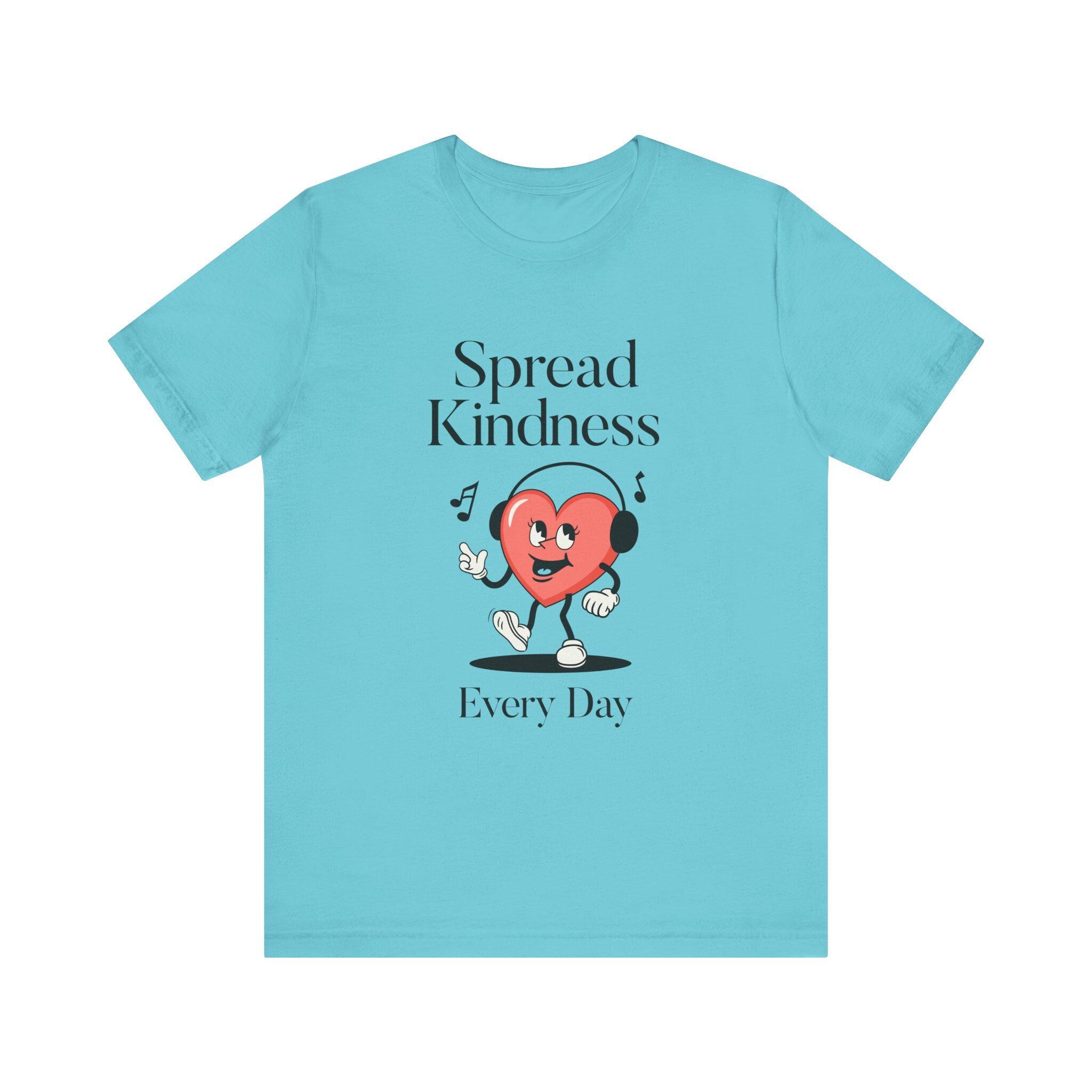 Spread Kindness Every Day Retro Heart Graphic T-Shirt, image 9