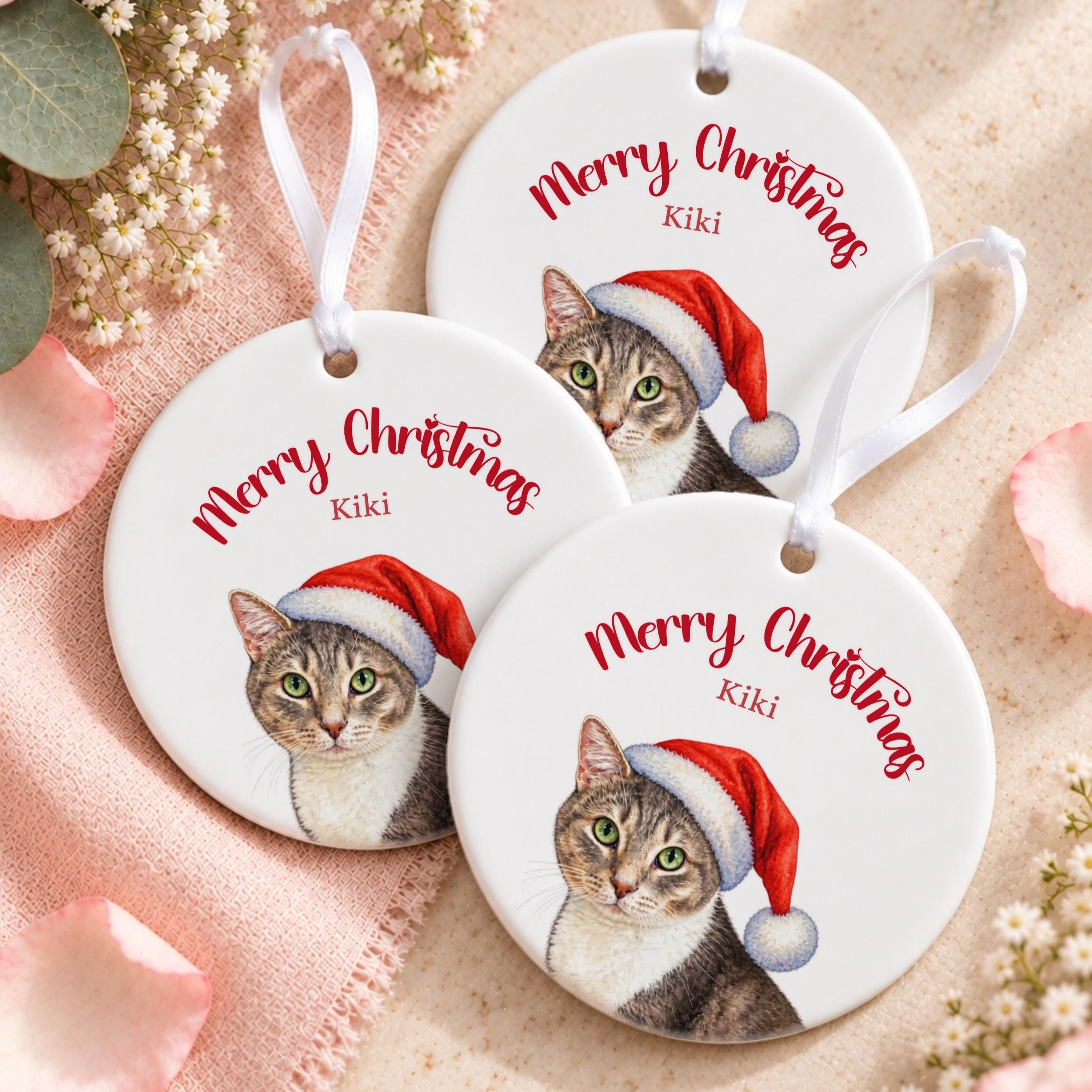 Personalized Pet Ornament, Ceramic Christmas Keepsake With Gift Box, image 11