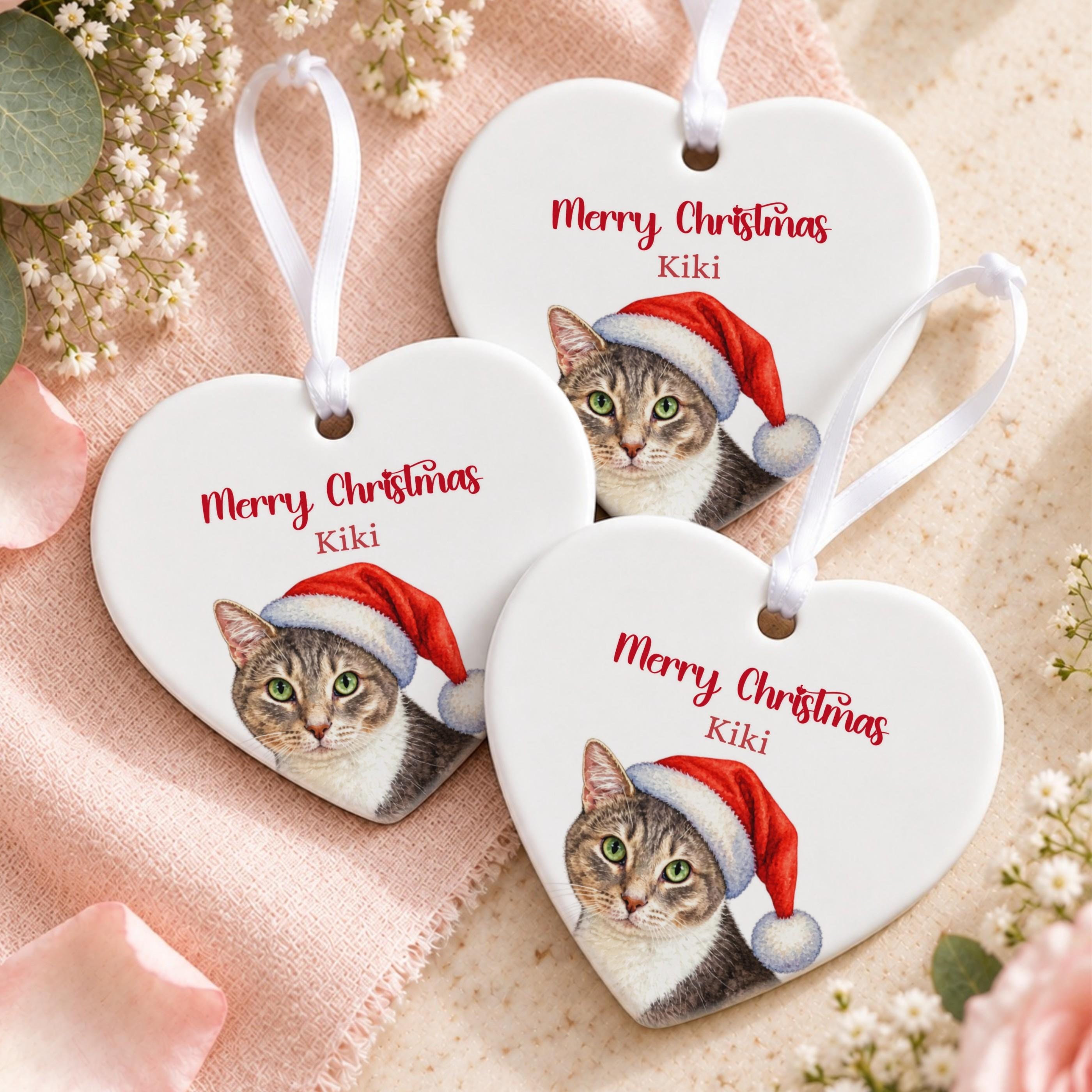 Personalized Pet Ornament, Ceramic Christmas Keepsake With Gift Box, image 12