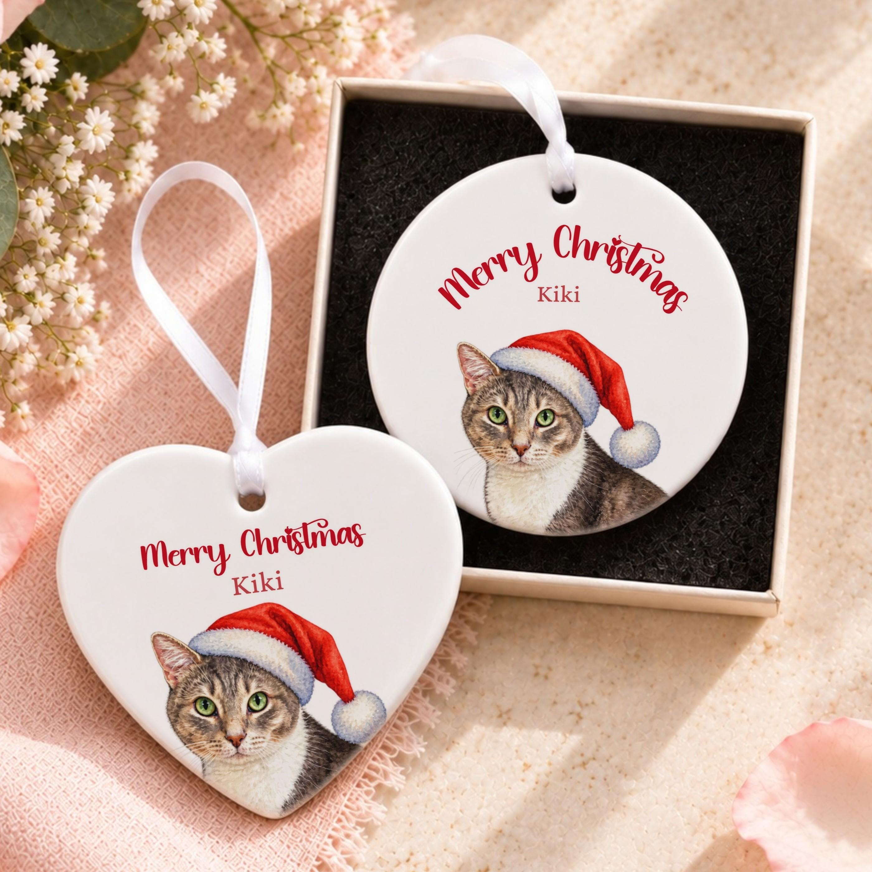 Personalized Pet Ornament, Ceramic Christmas Keepsake With Gift Box, image 13