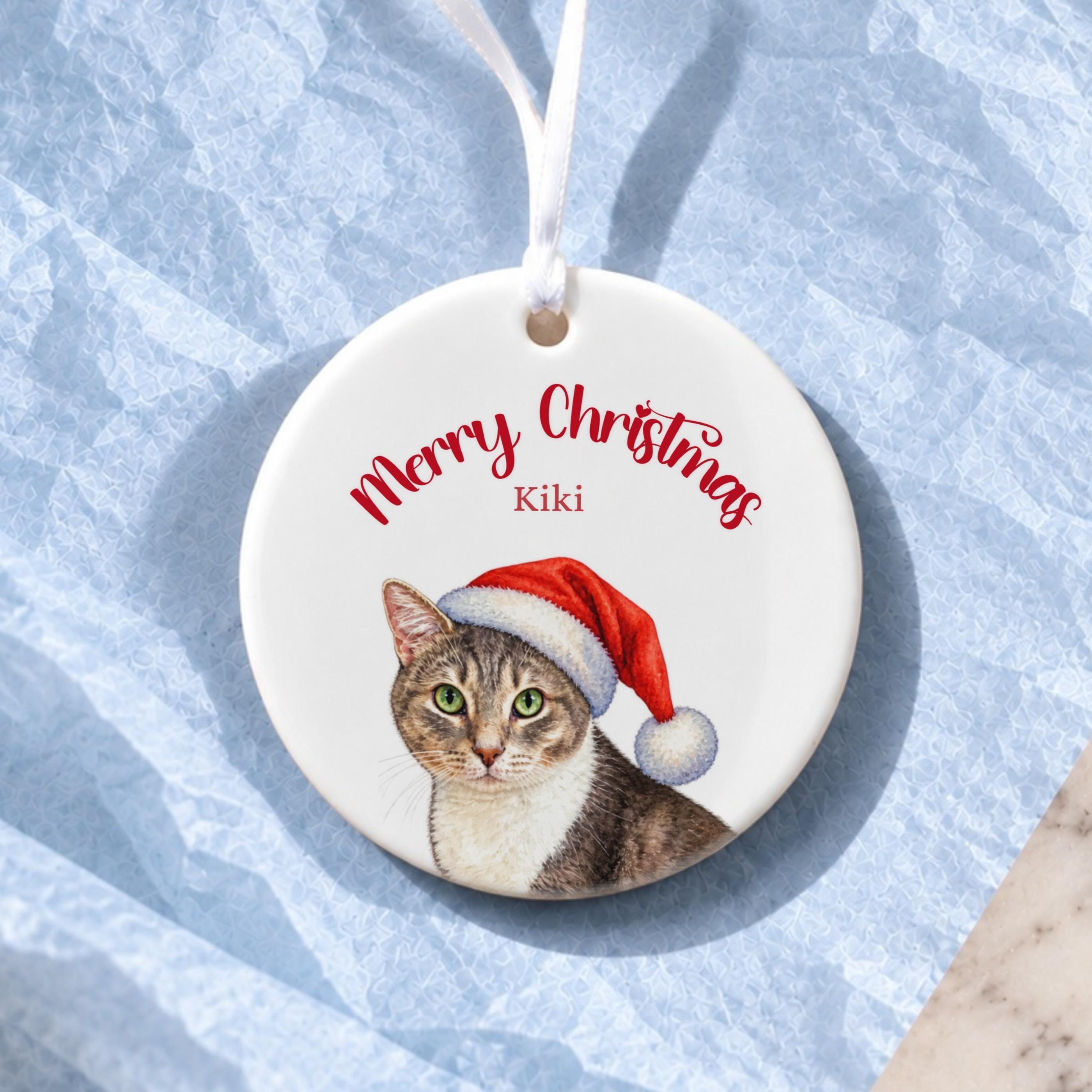Personalized Pet Ornament, Ceramic Christmas Keepsake With Gift Box, image 14