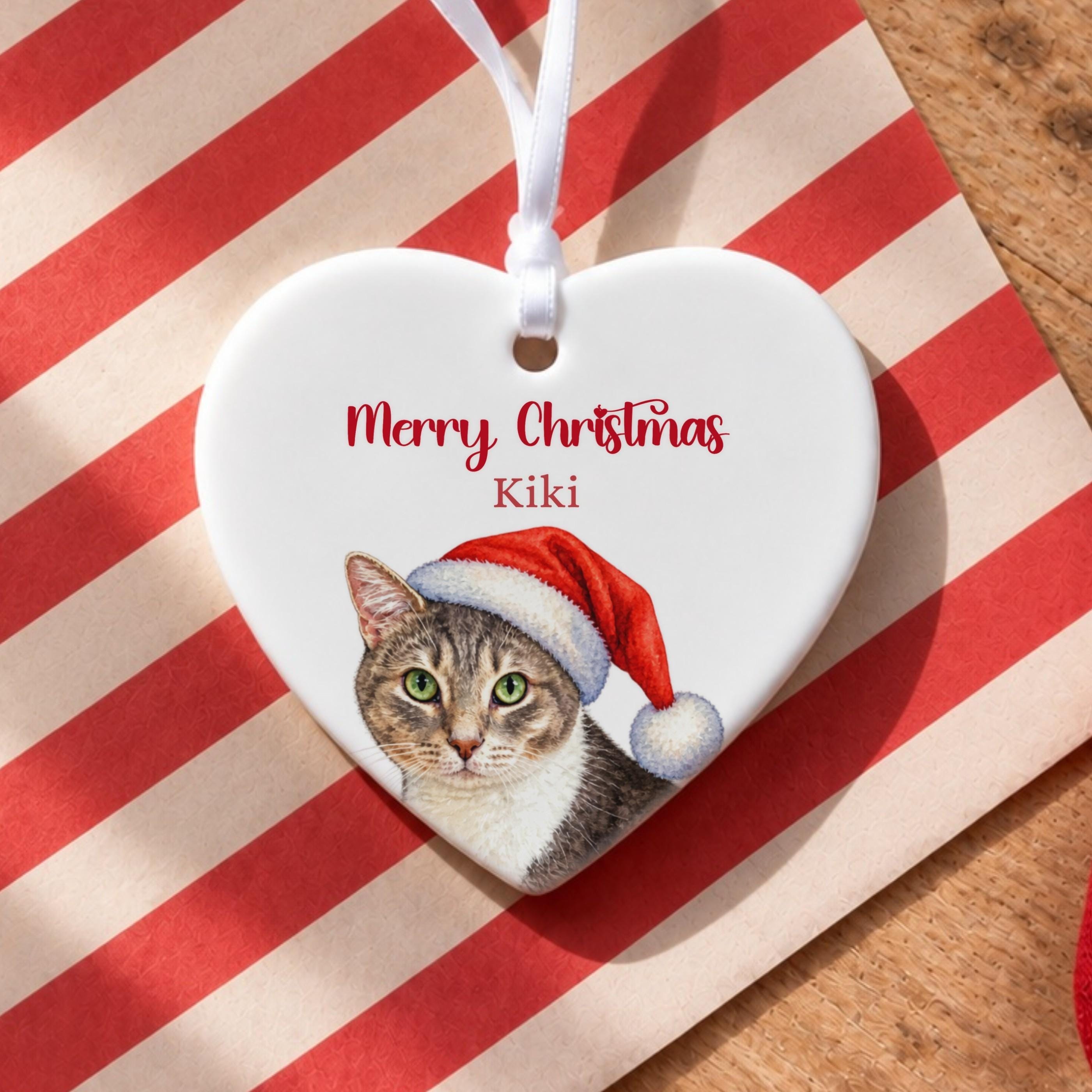 Personalized Pet Ornament, Ceramic Christmas Keepsake With Gift Box, image 16