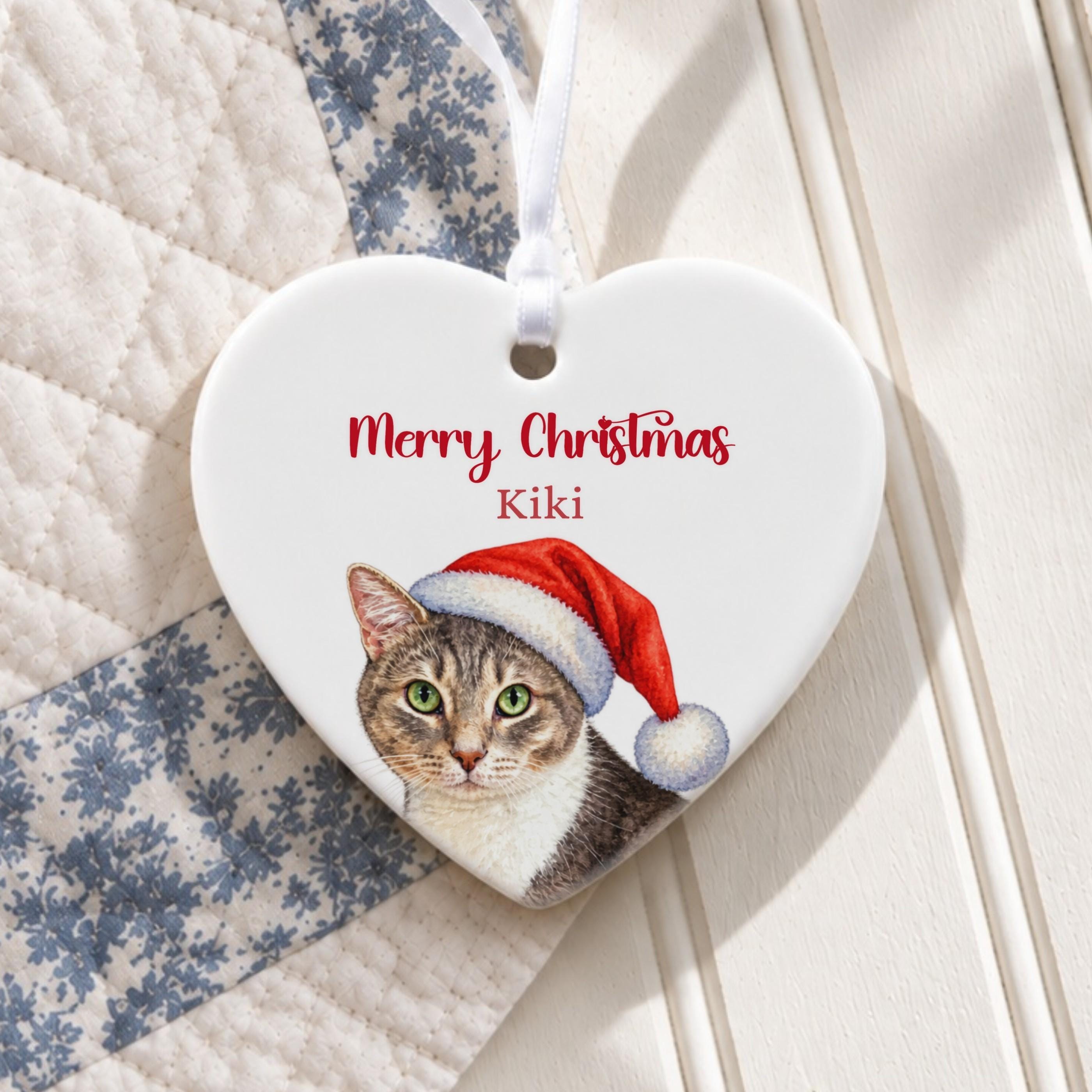 Personalized Pet Ornament, Ceramic Christmas Keepsake With Gift Box, image 3