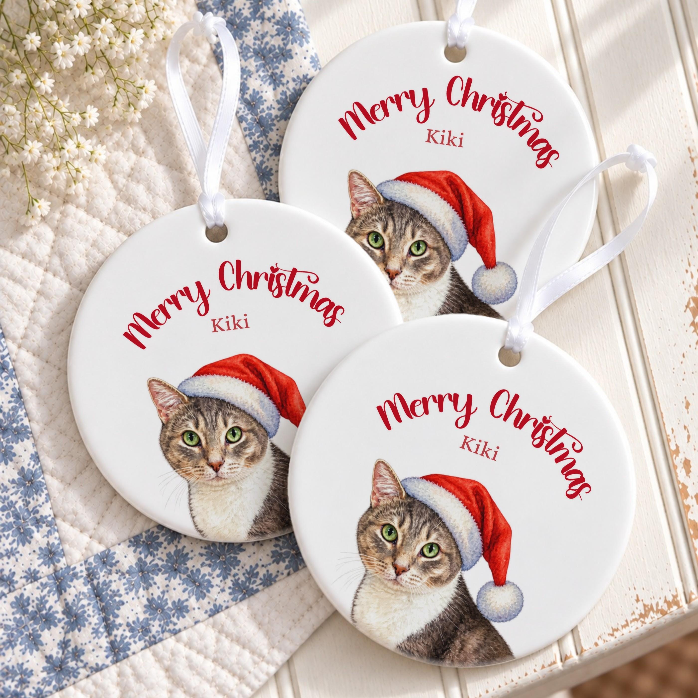 Personalized Pet Ornament, Ceramic Christmas Keepsake With Gift Box, image 5