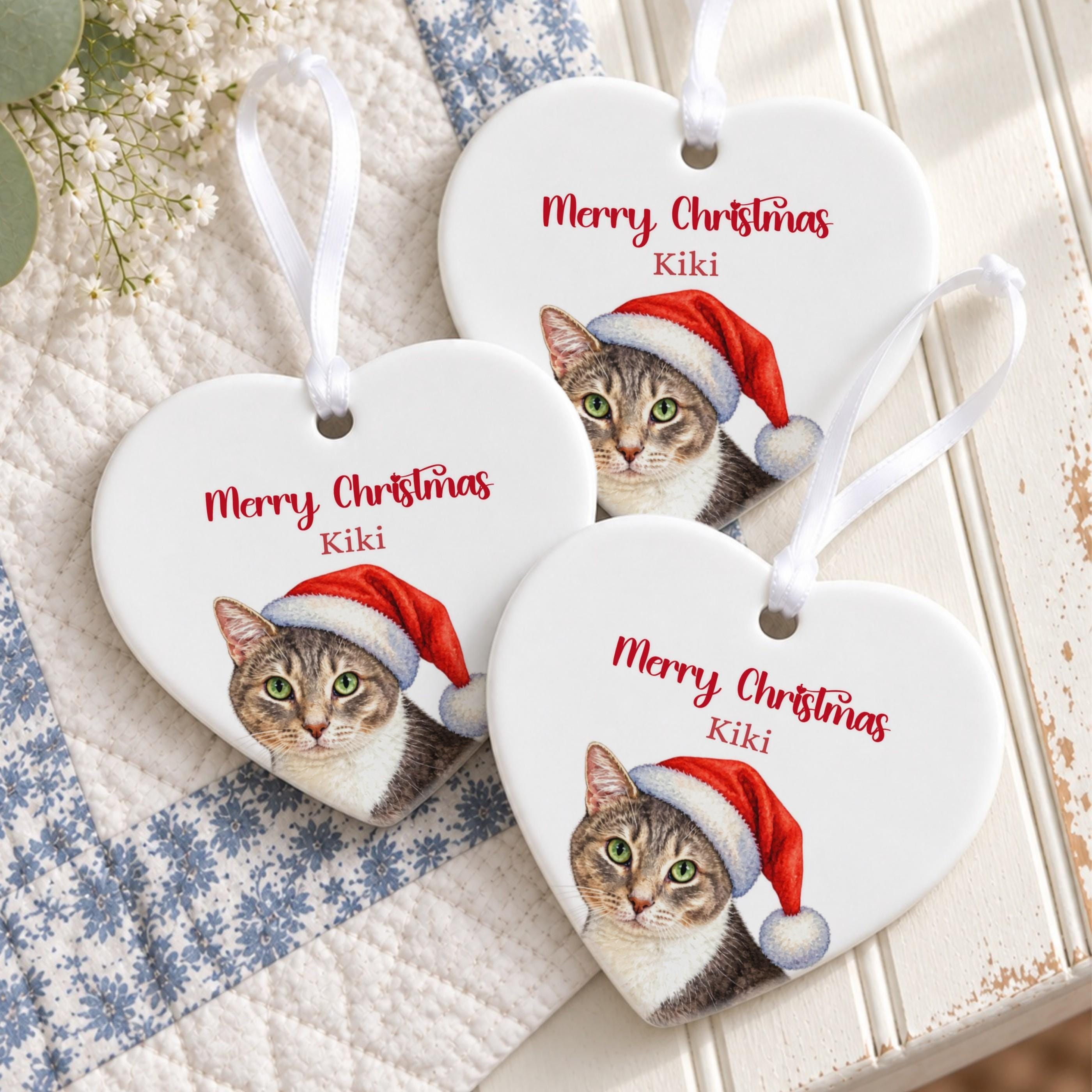 Personalized Pet Ornament, Ceramic Christmas Keepsake With Gift Box, image 6
