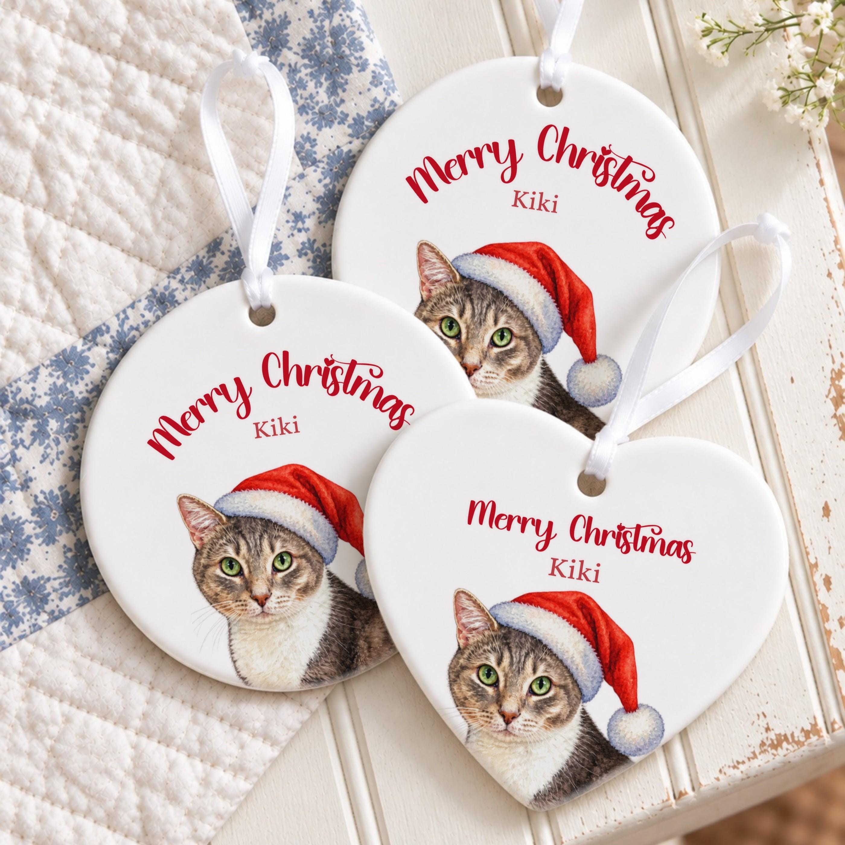 Personalized Pet Ornament, Ceramic Christmas Keepsake With Gift Box, image 8