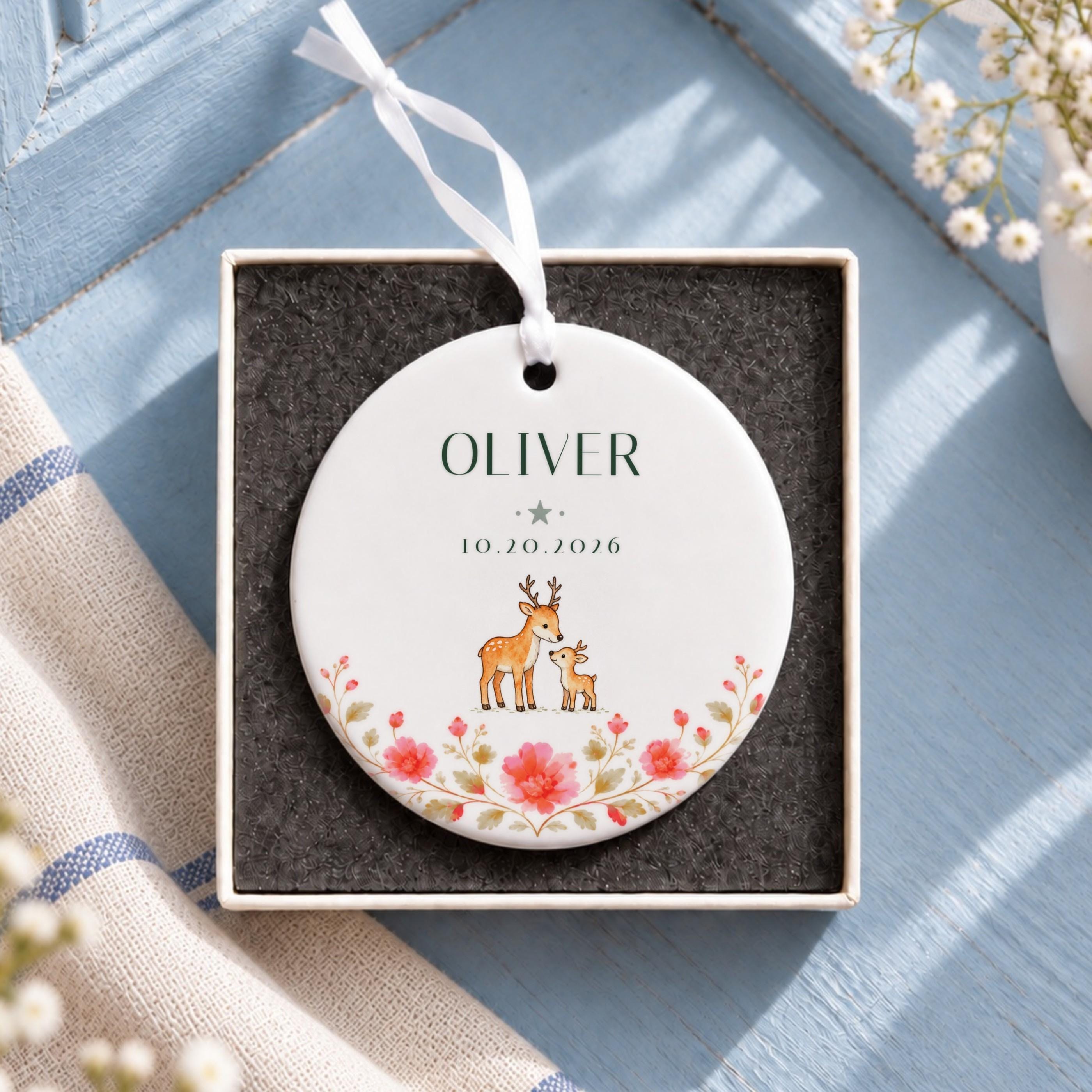 Name Ornament, Personalized Ceramic Name Keepsake with Gift Box, image 11